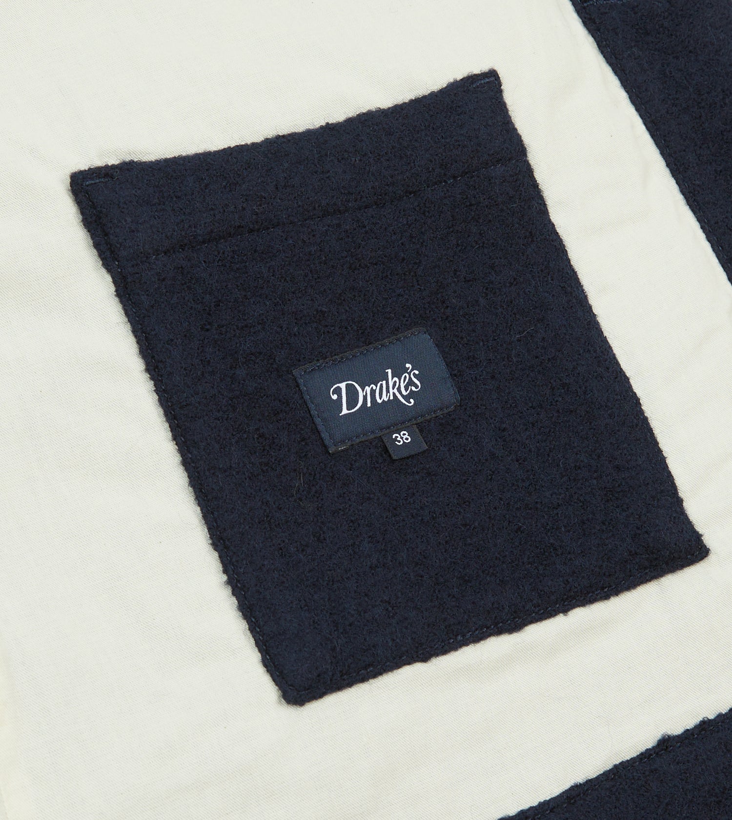 Navy Wool Three-Pocket Chore Jacket