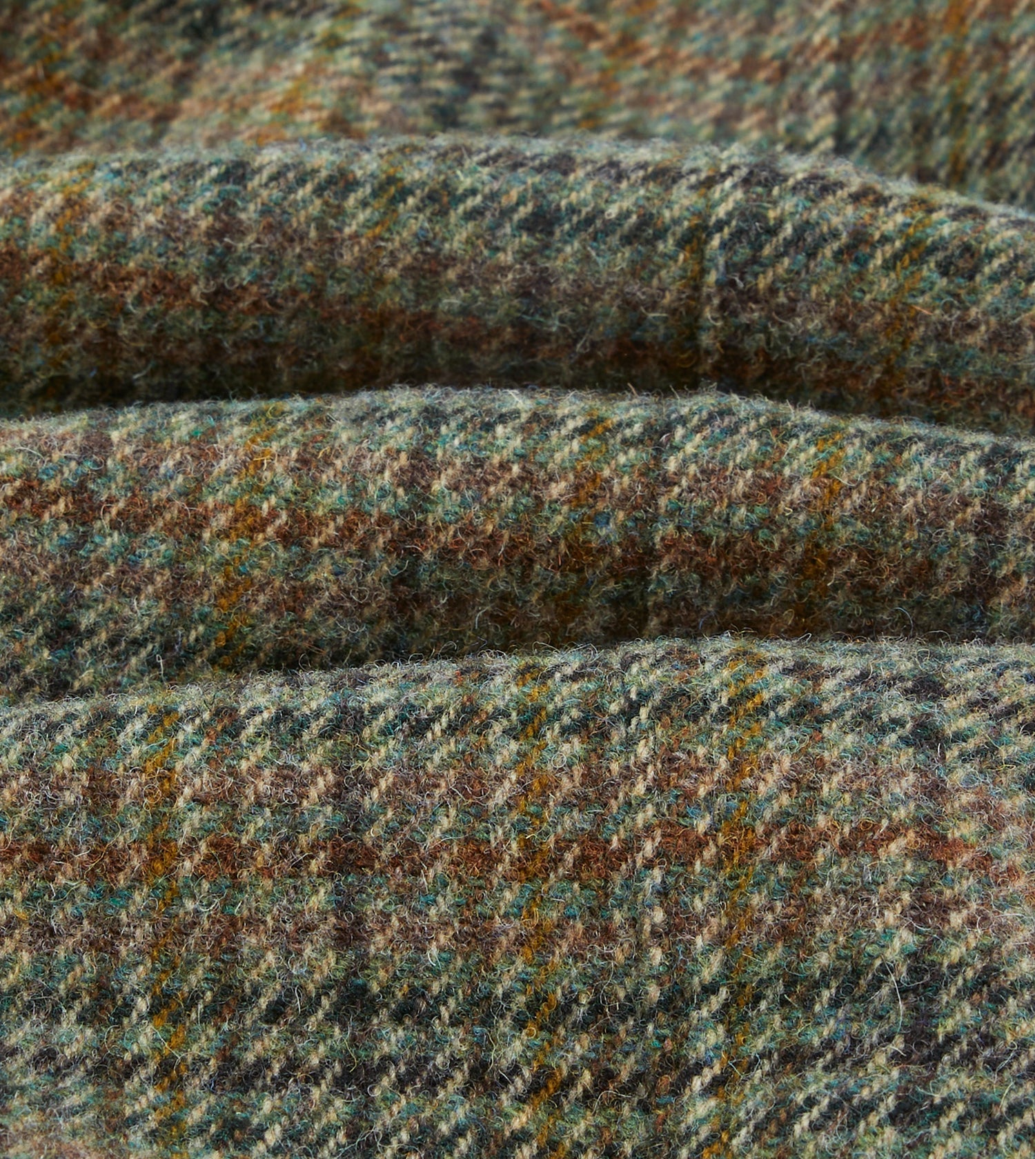 Green Check Tweed Donkey Jacket