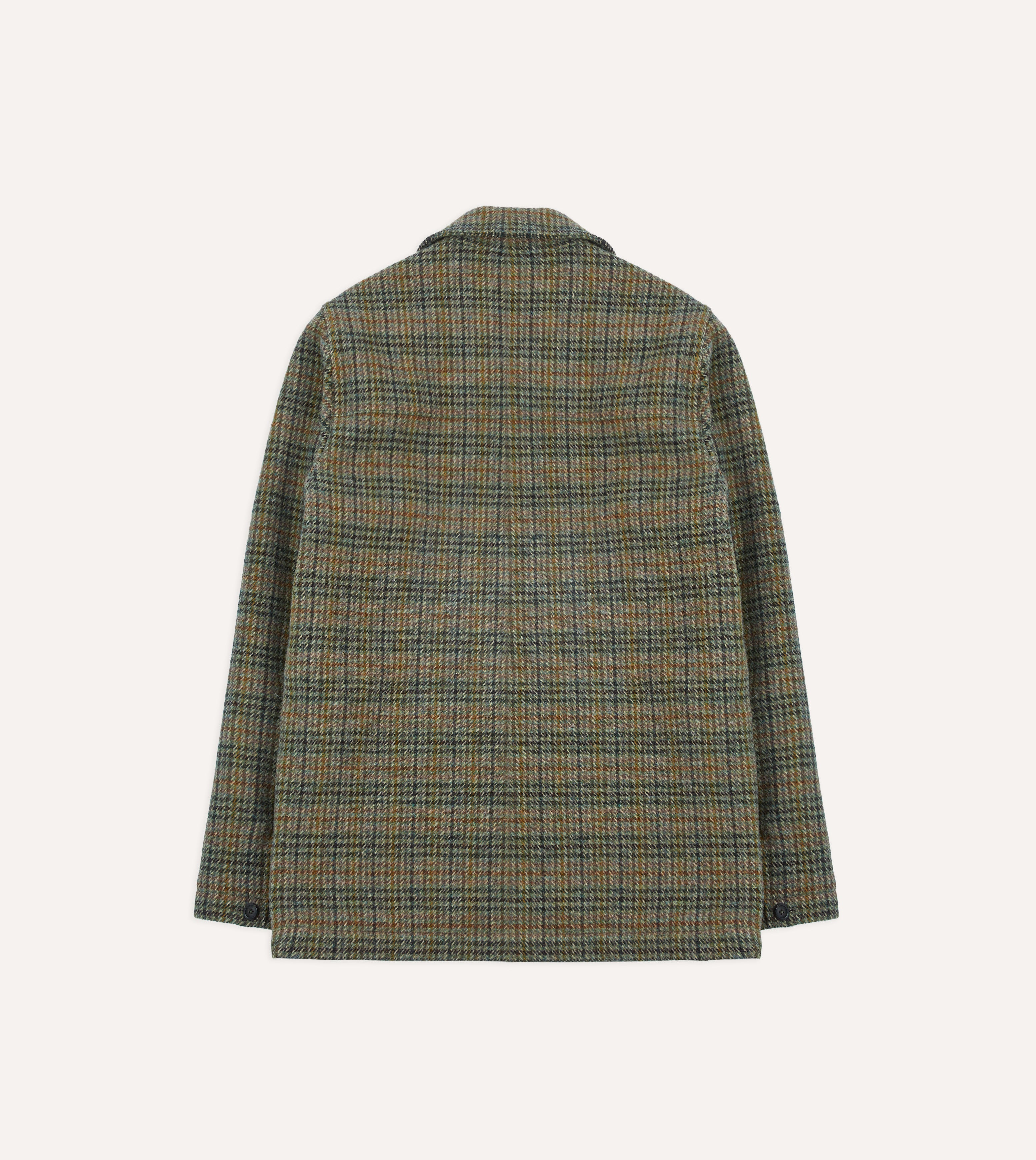 Green Check Tweed Donkey Jacket