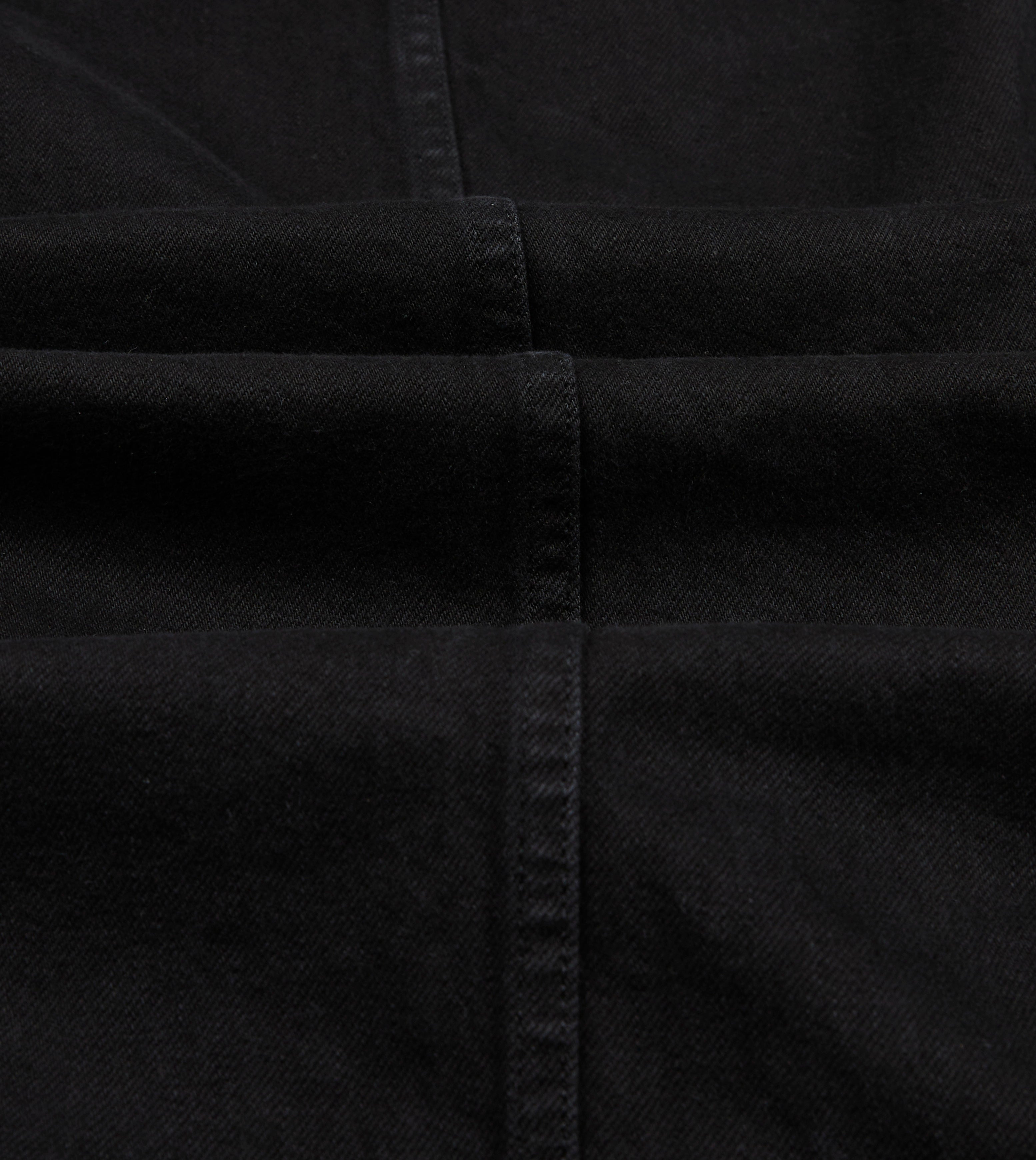 Black Selvedge Denim Five-Pocket Chore Jacket