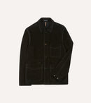 Drake's by A. Levine Black Heavyweight Suede Five-Pocket Chore Jacket