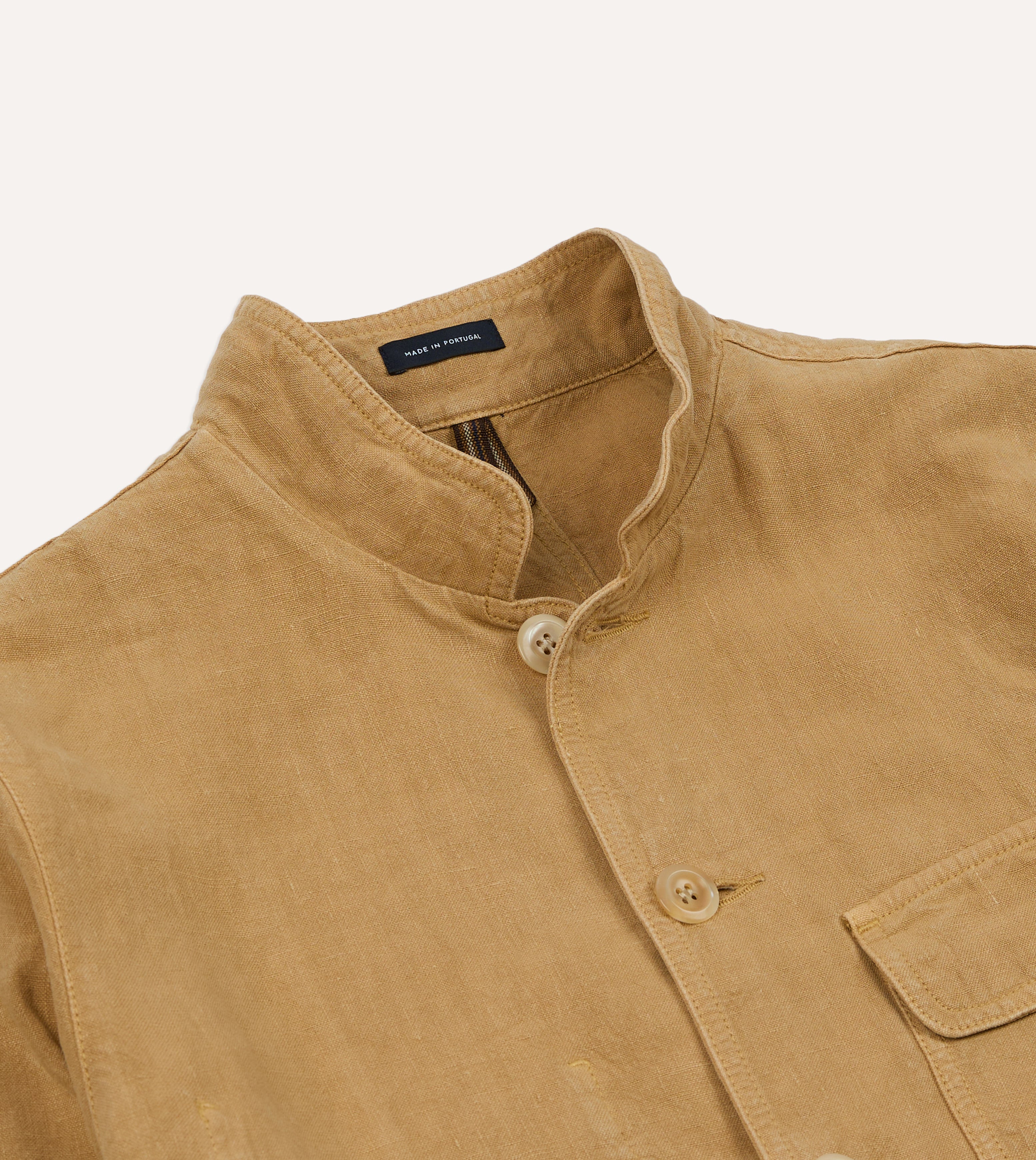 Sand Linen Forestière Jacket – Drakes US