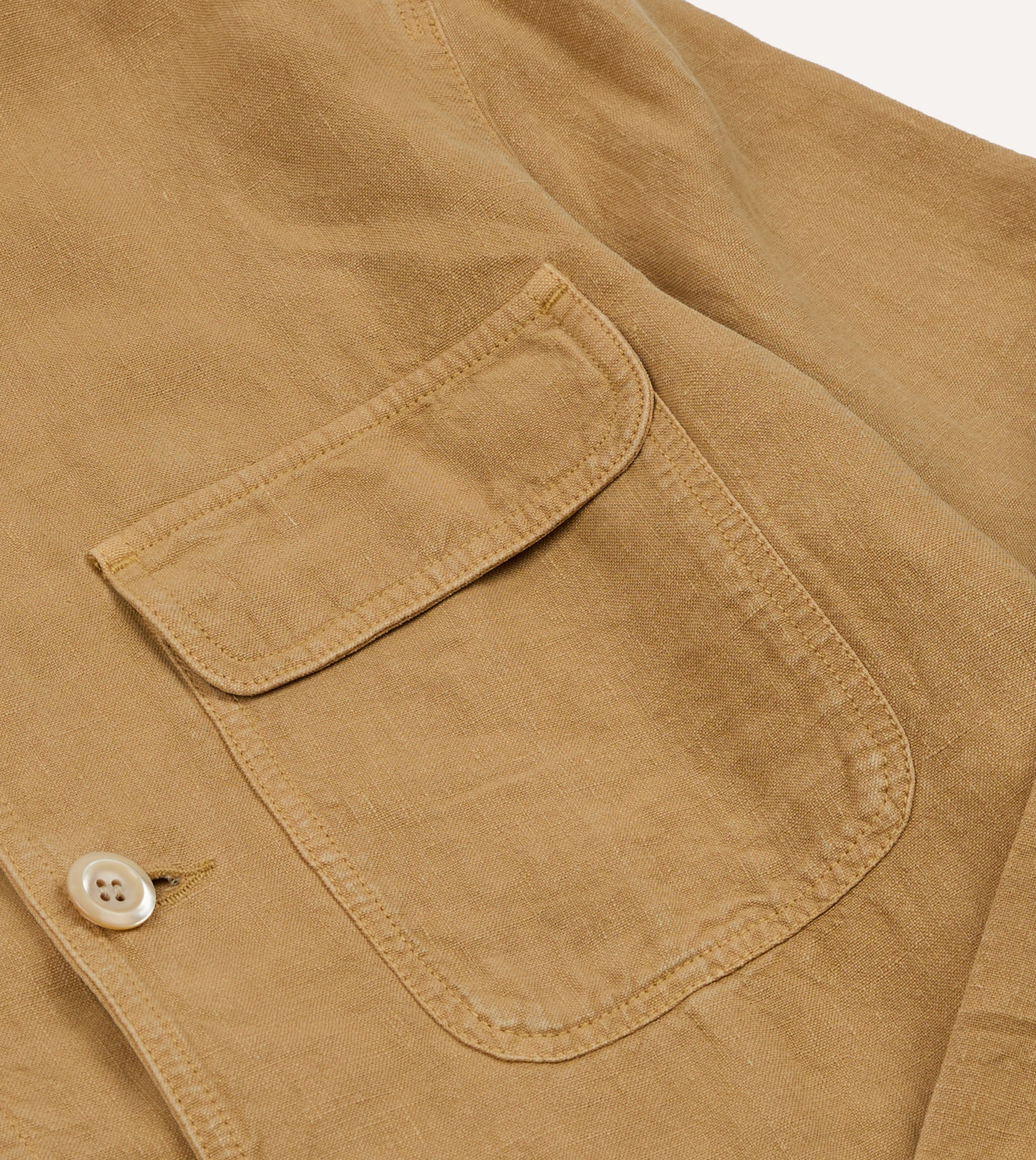 Sand Linen Forestière Jacket – Drakes US
