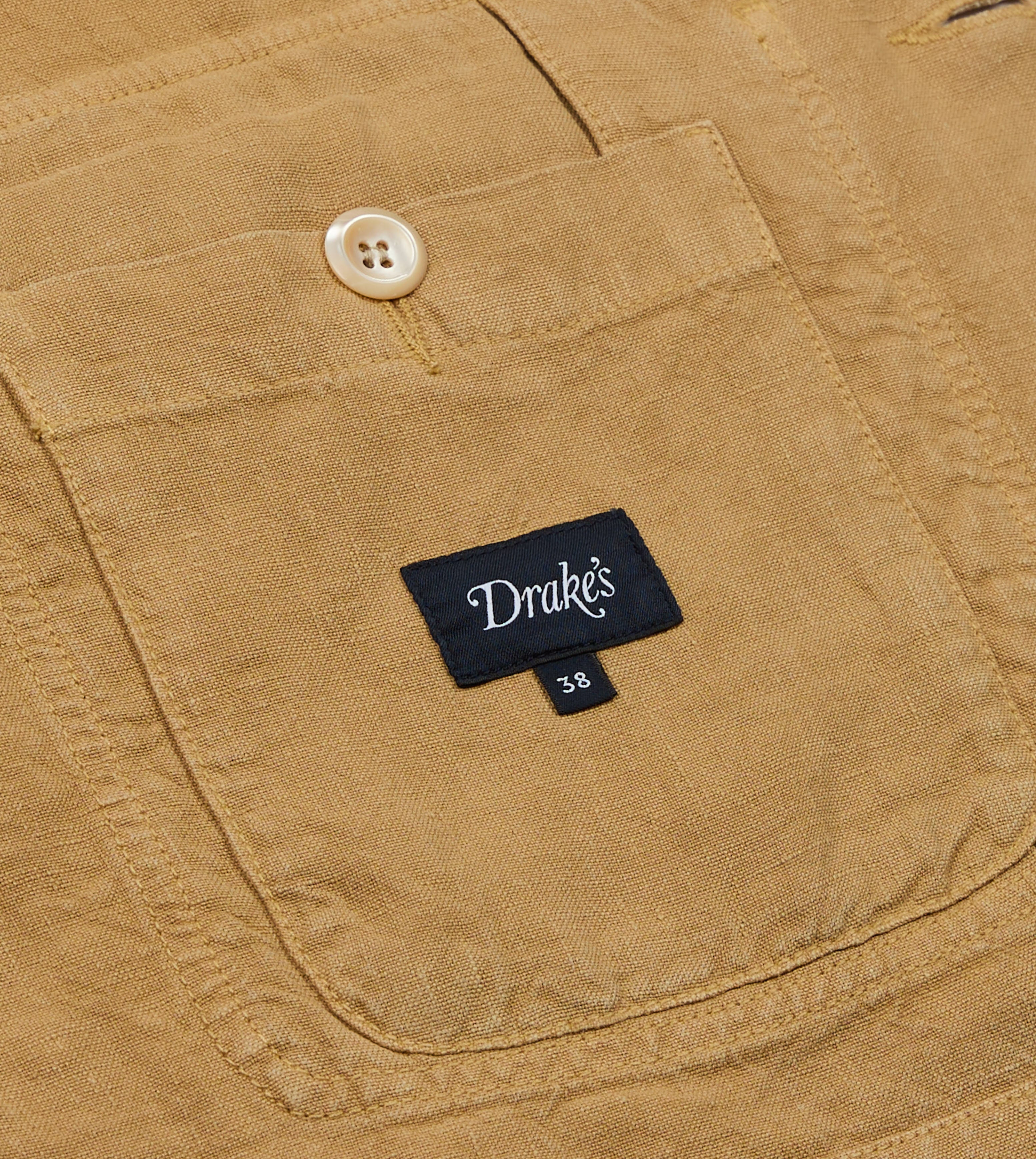Sand Linen Forestière Jacket – Drakes US