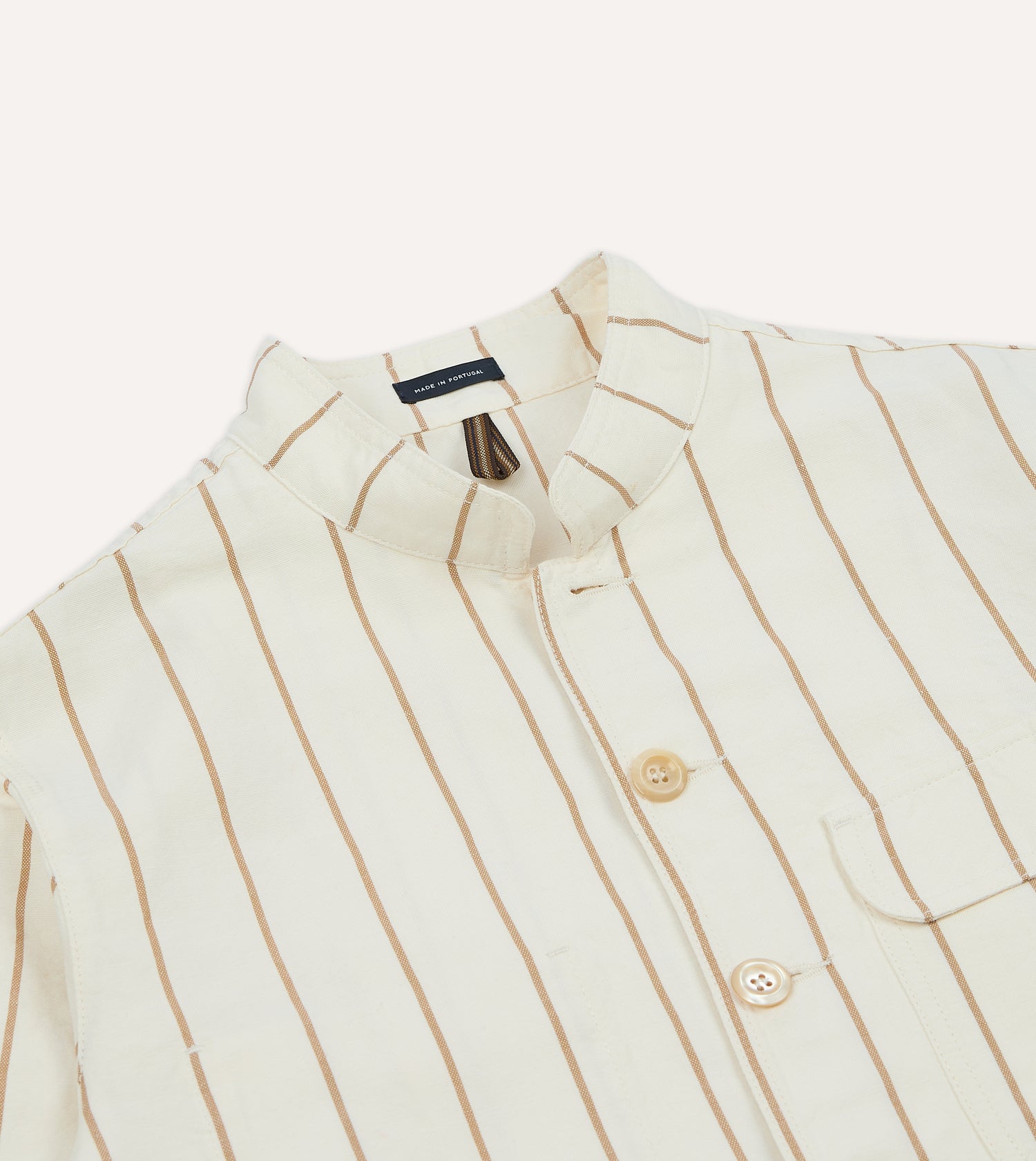 Ecru Stripe Canapa Forestière Jacket