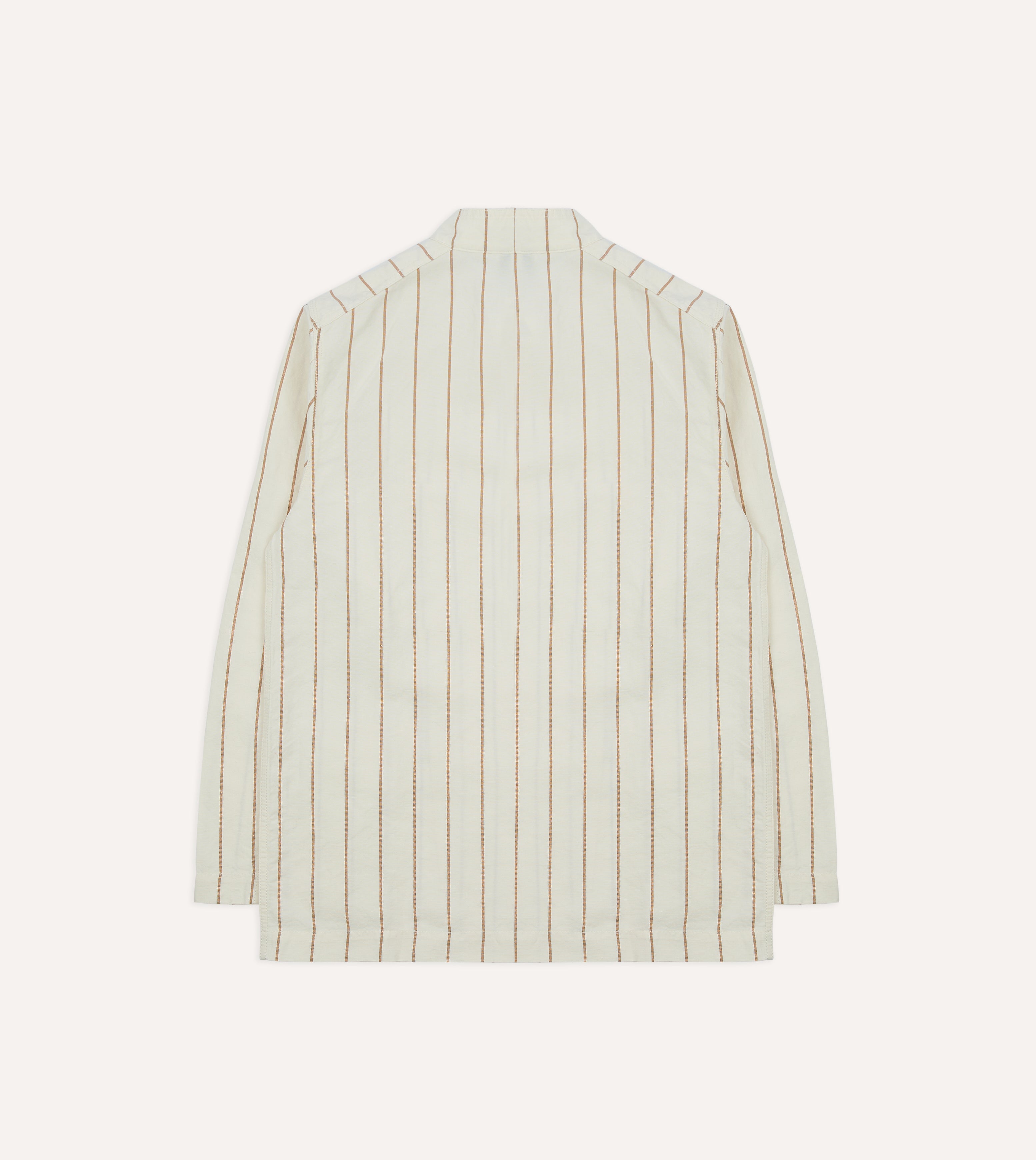 Ecru Stripe Canapa Forestière Jacket