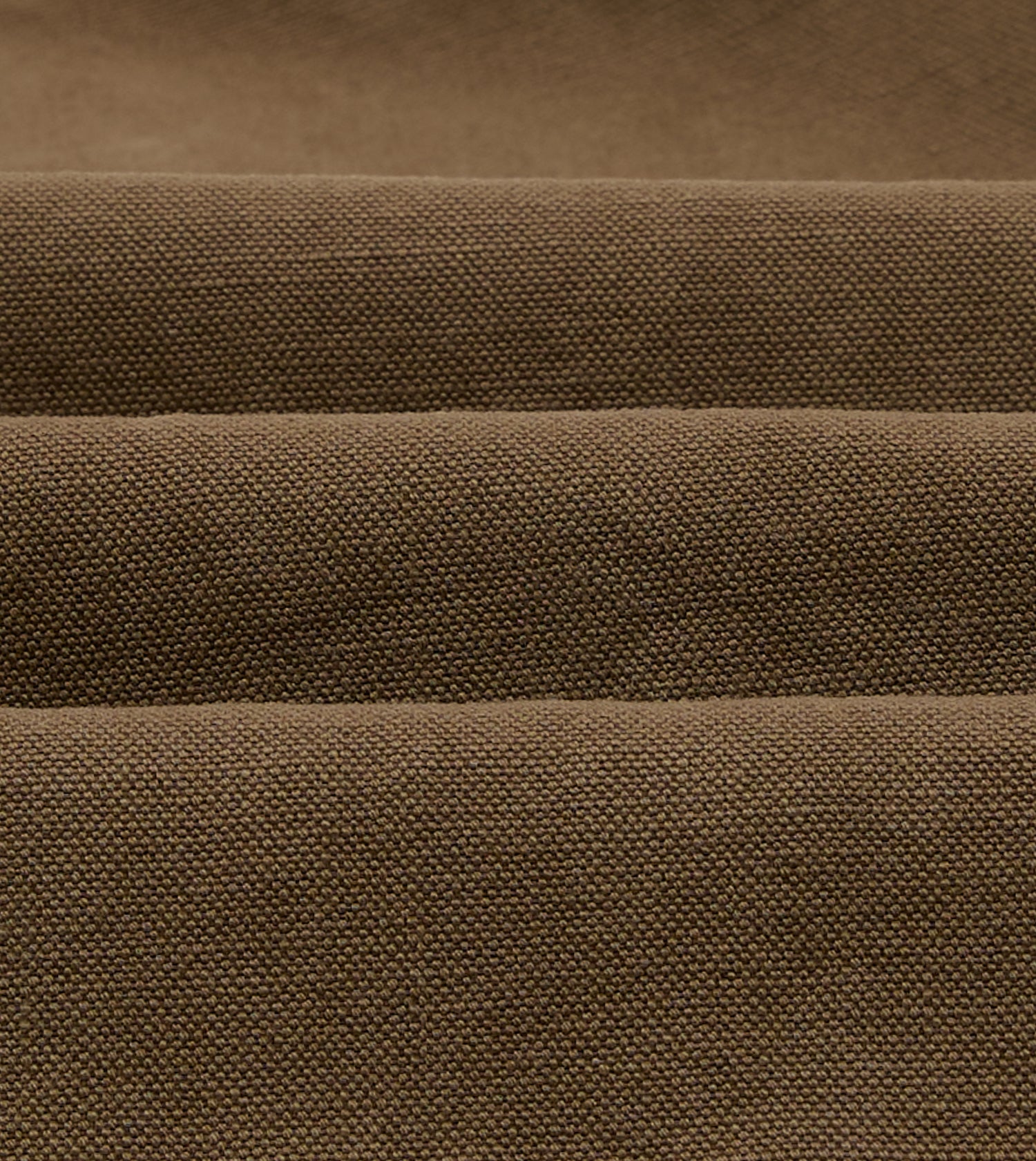 Brown Cotton-Linen Double-Breasted Chore Coat