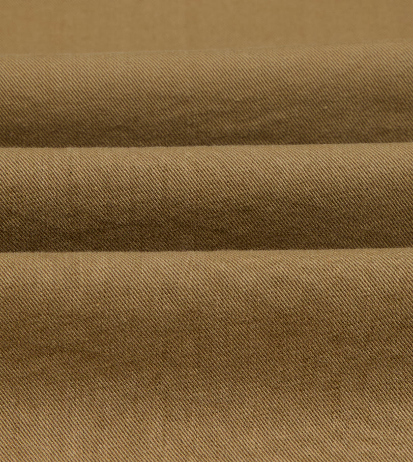 Tan Cotton Twill Fatigue Jacket