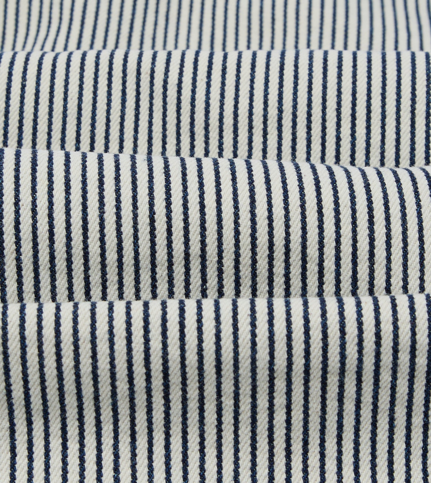 Indigo Stripe Cotton Fatigue Jacket