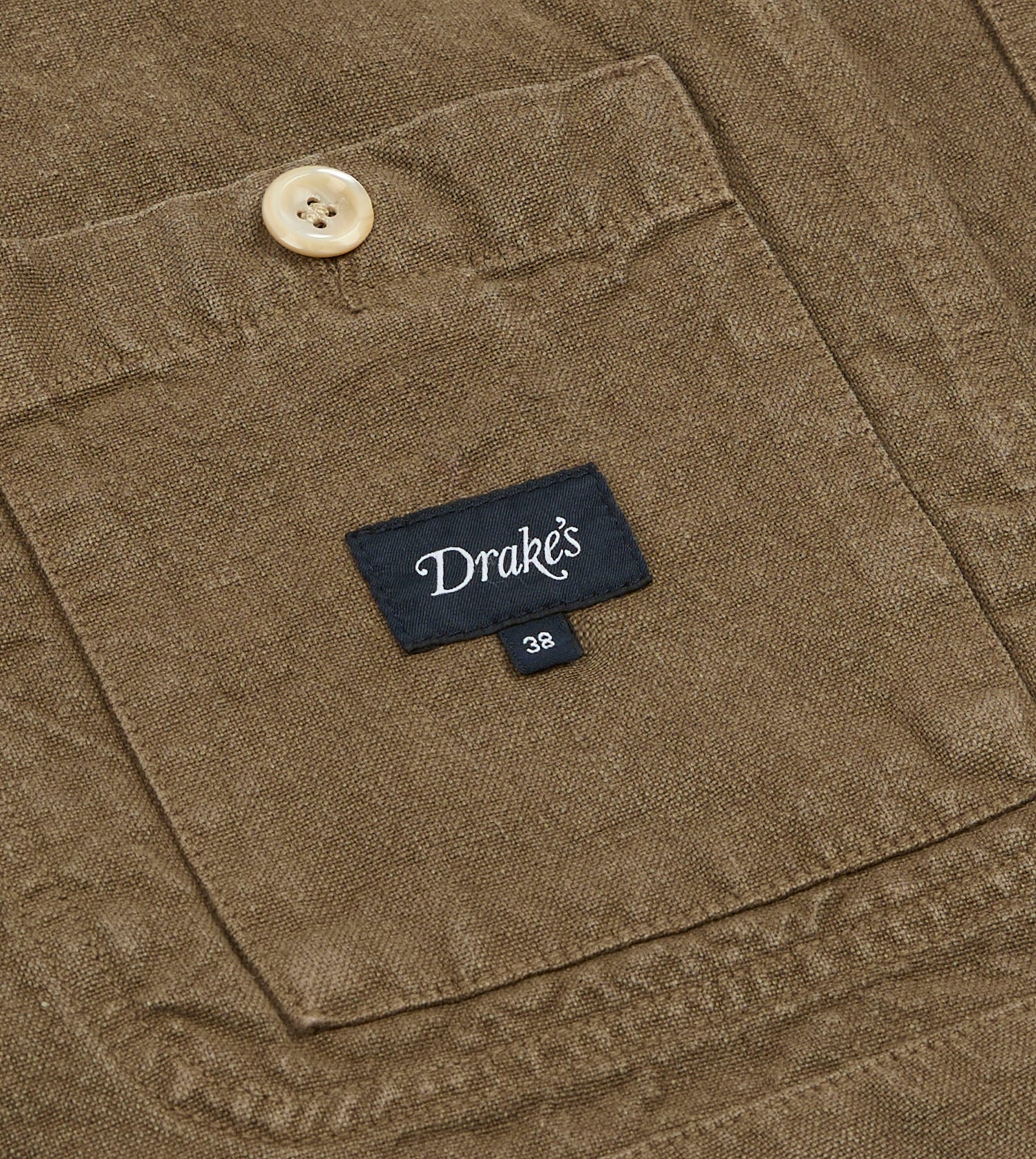 Brown Linen Five-Pocket Chore Jacket