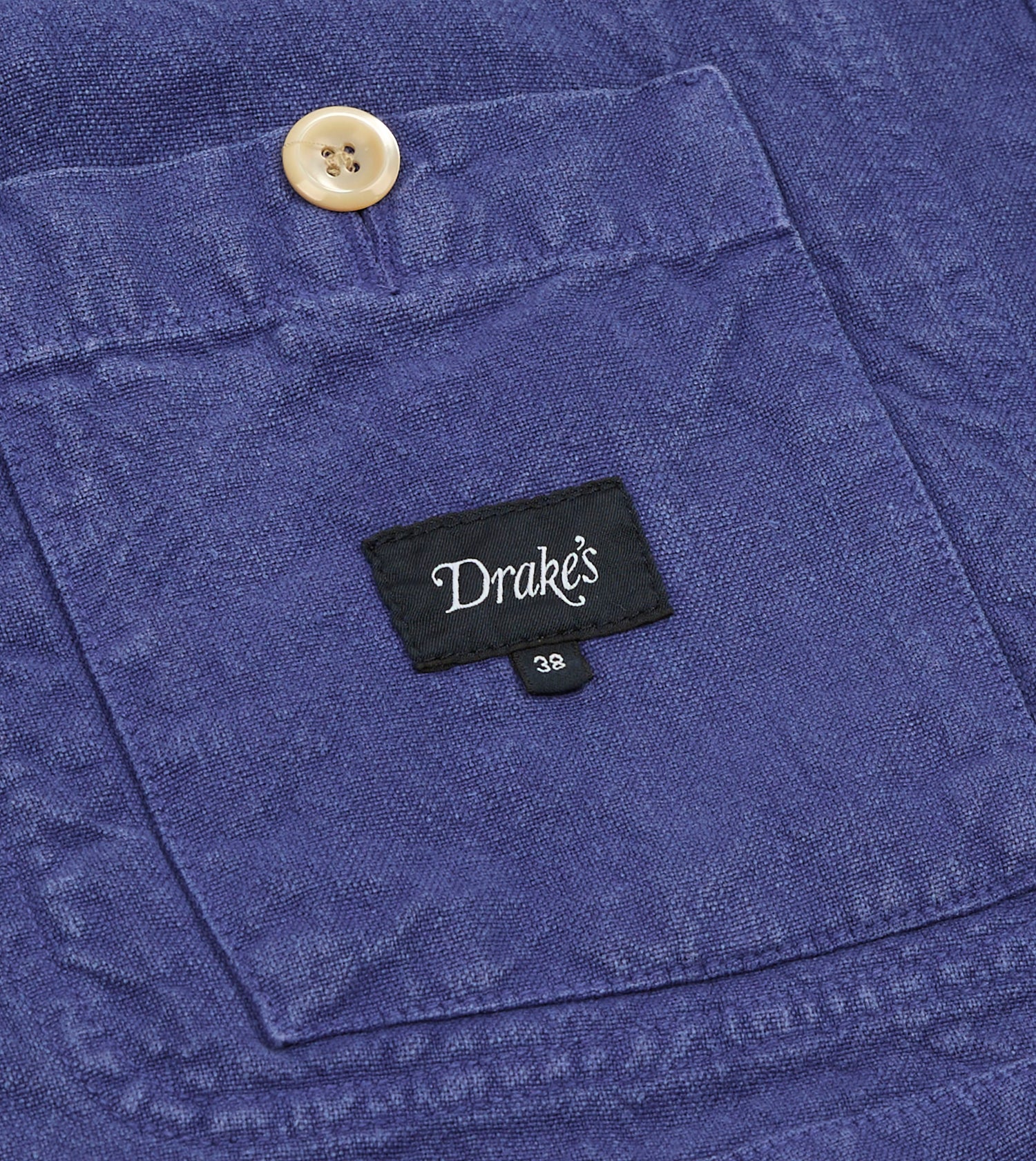 Blue Linen Five-Pocket Chore Jacket