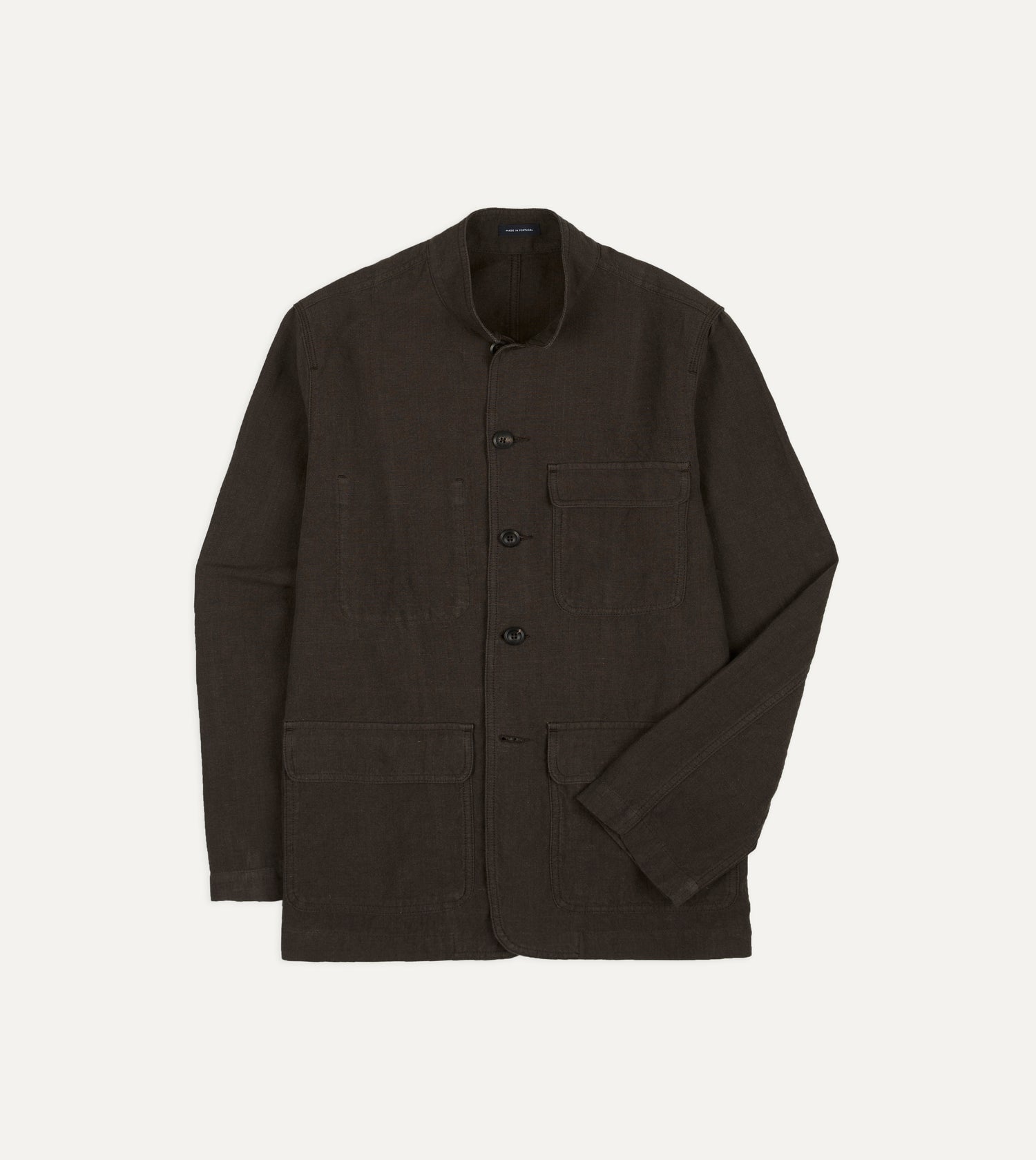 Brown Linen Forestière Jacket
