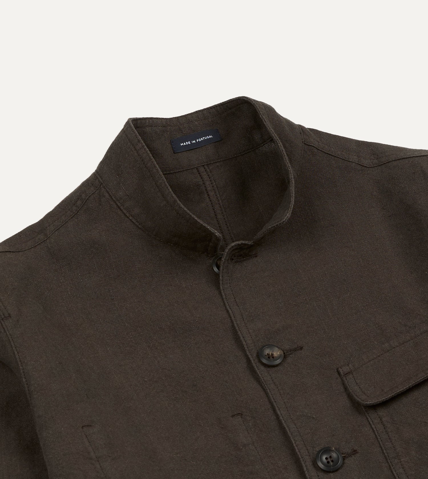 Brown Linen Forestière Jacket