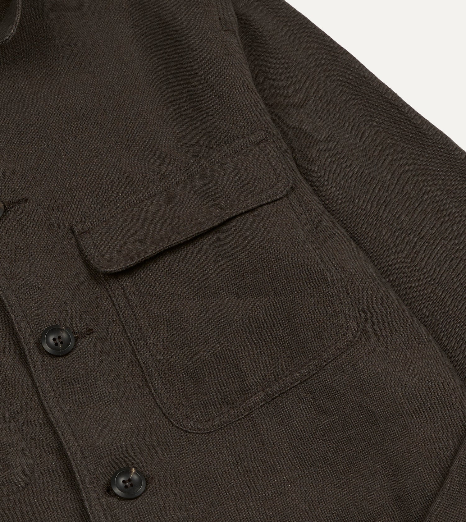 Brown Linen Forestière Jacket