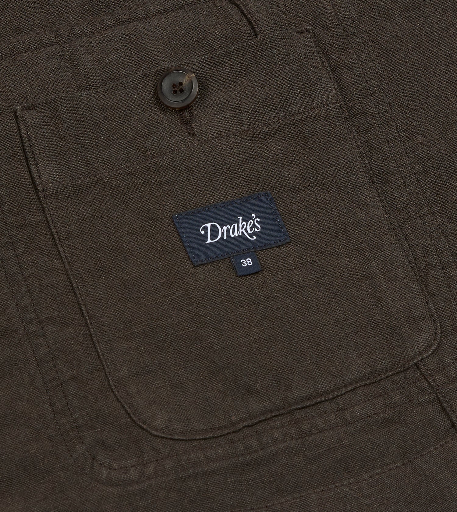 Brown Linen Forestière Jacket