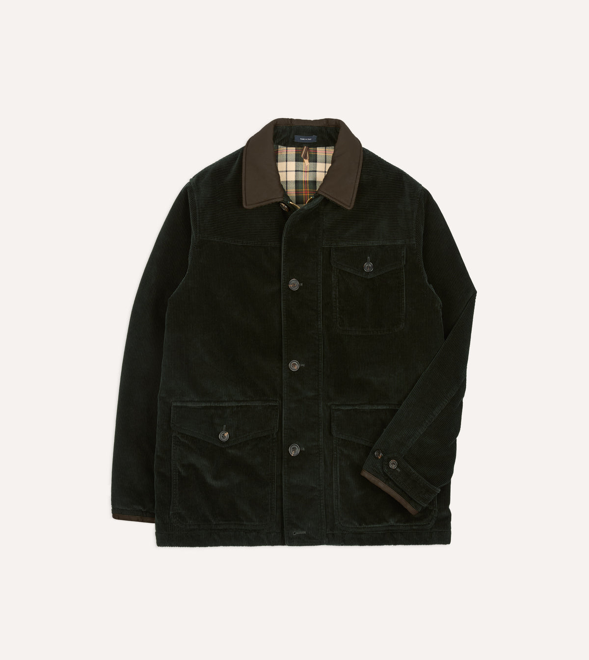 Dark Green Corduroy Ranger Coat