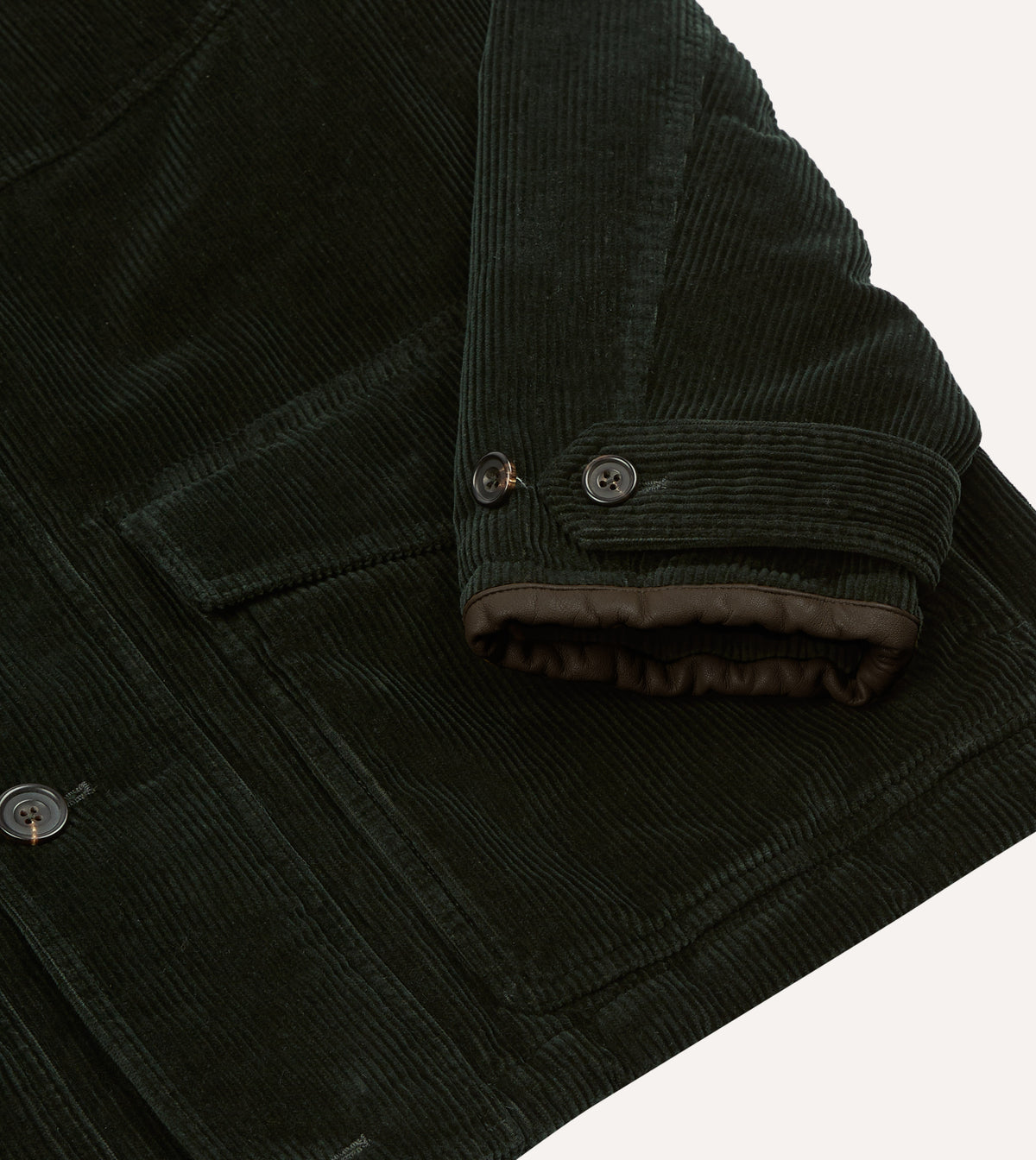 Dark Green Corduroy Ranger Coat