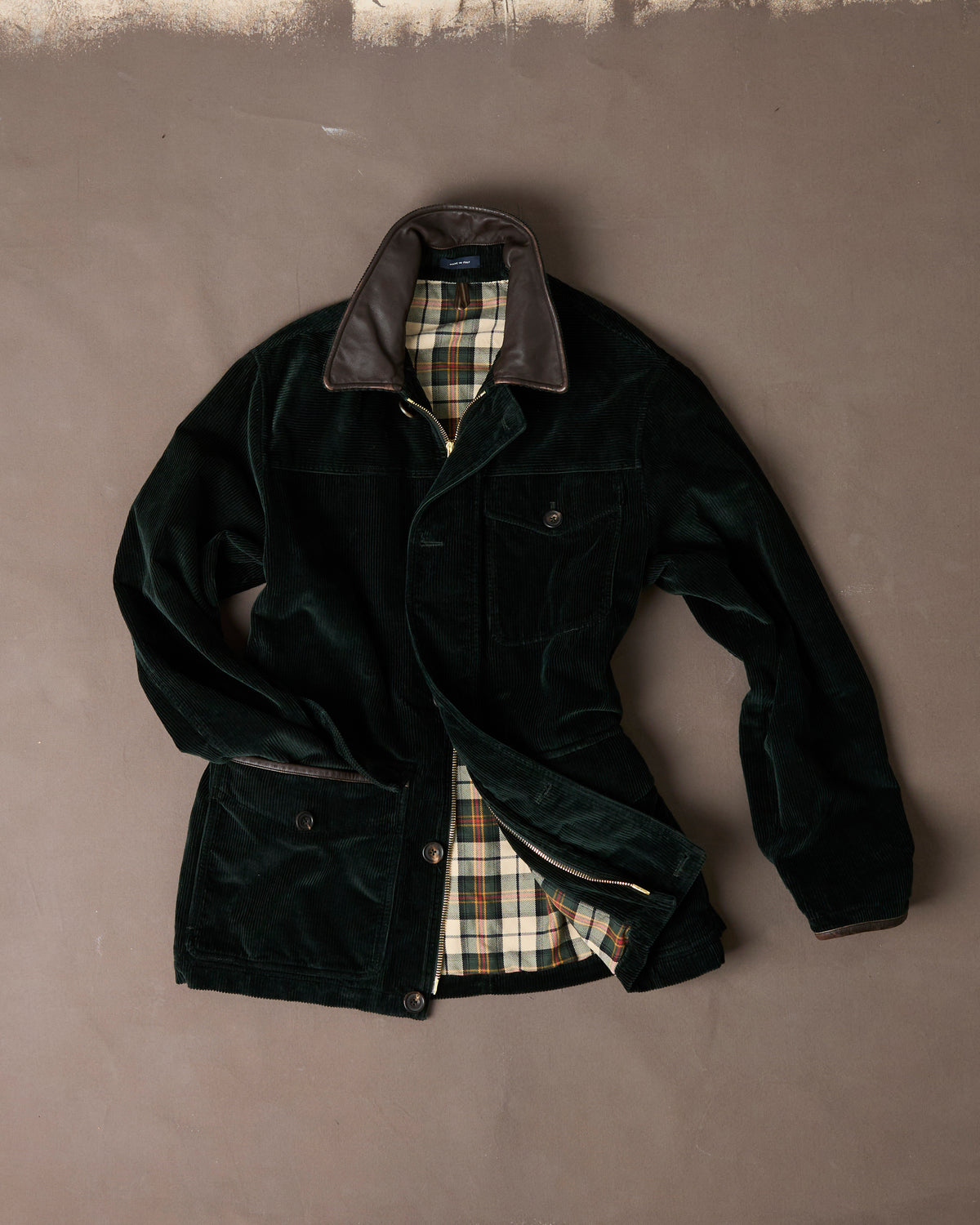 Dark Green Corduroy Ranger Coat