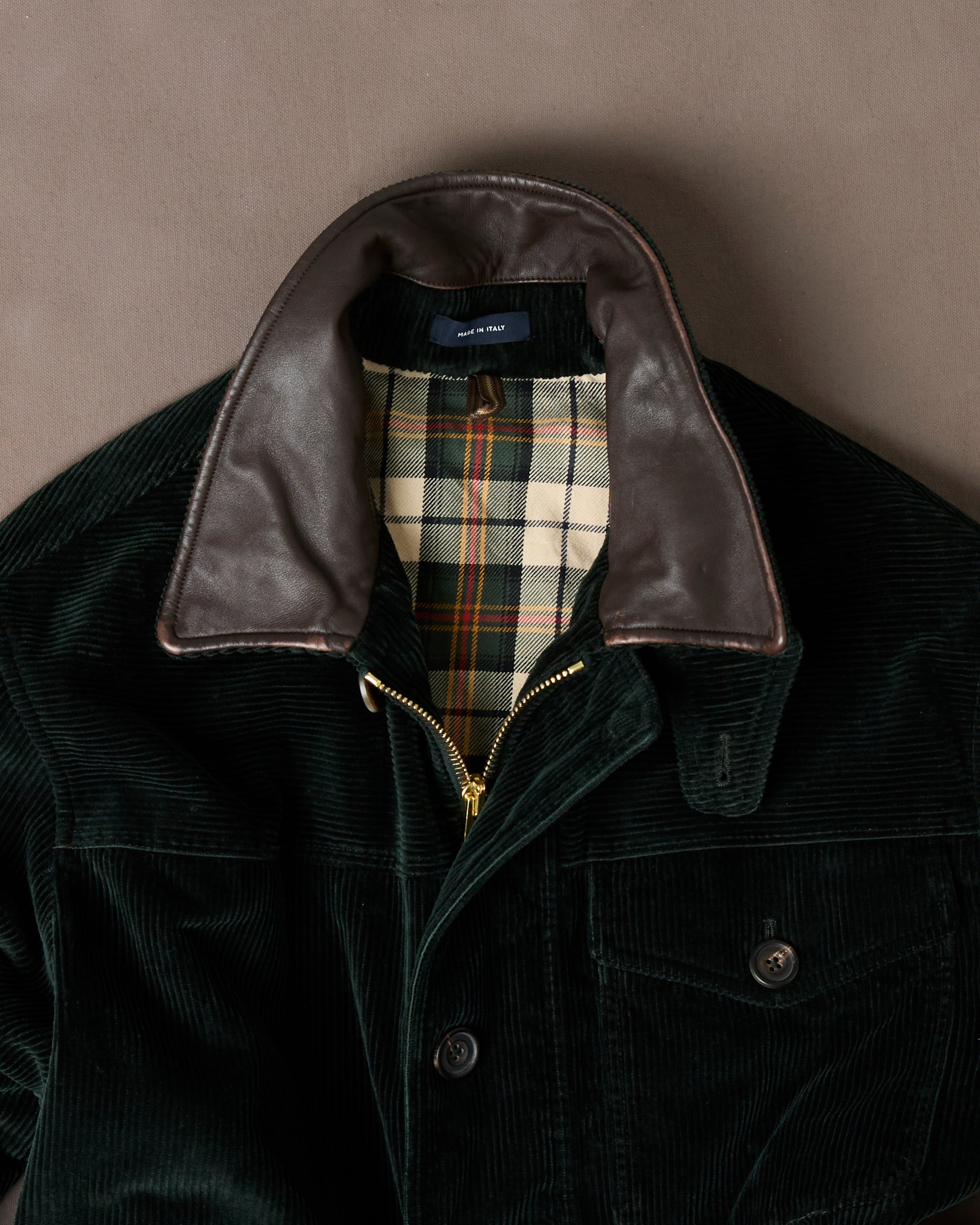 Dark Green Corduroy Ranger Coat – Drakes US