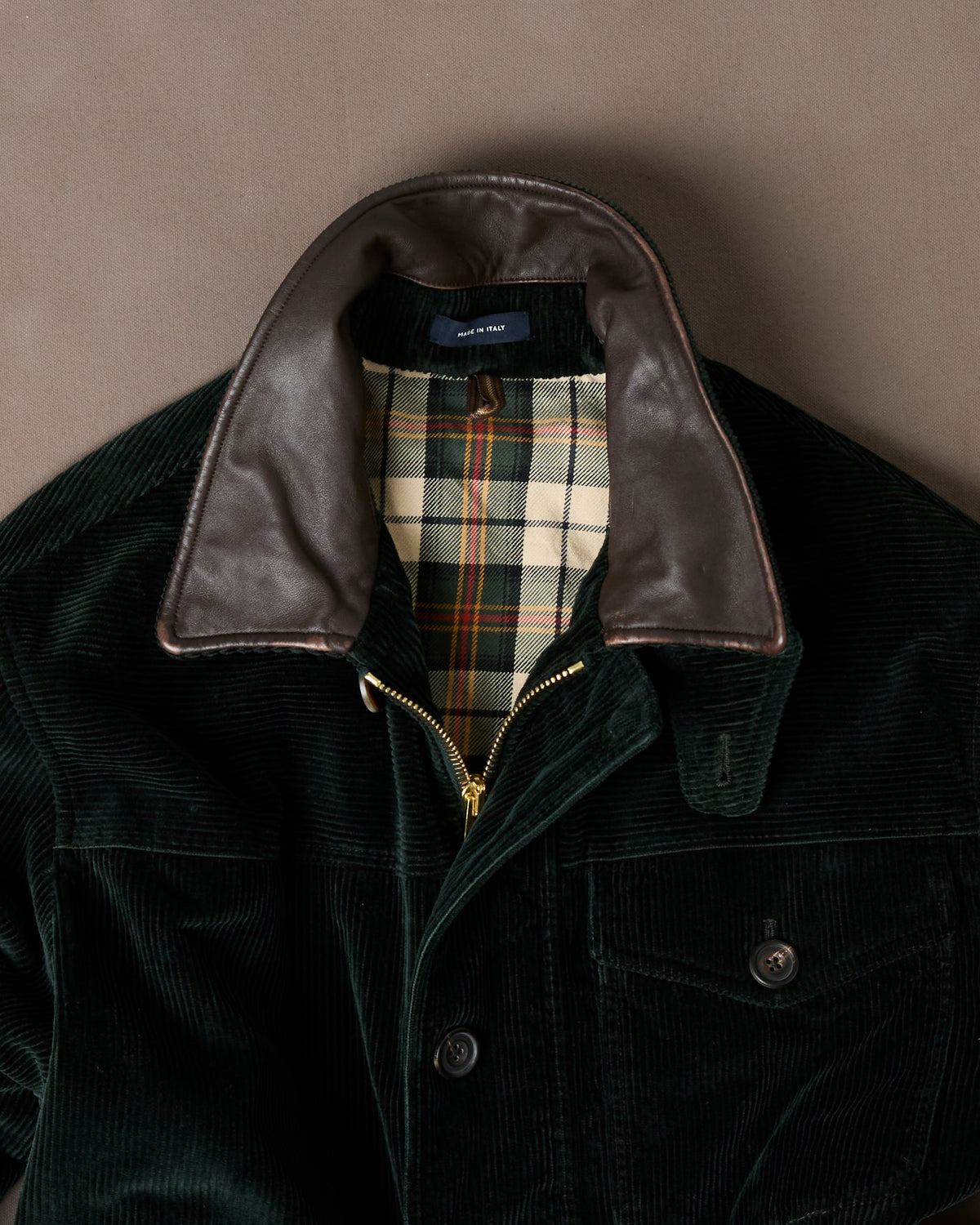 Dark Green Corduroy Ranger Coat