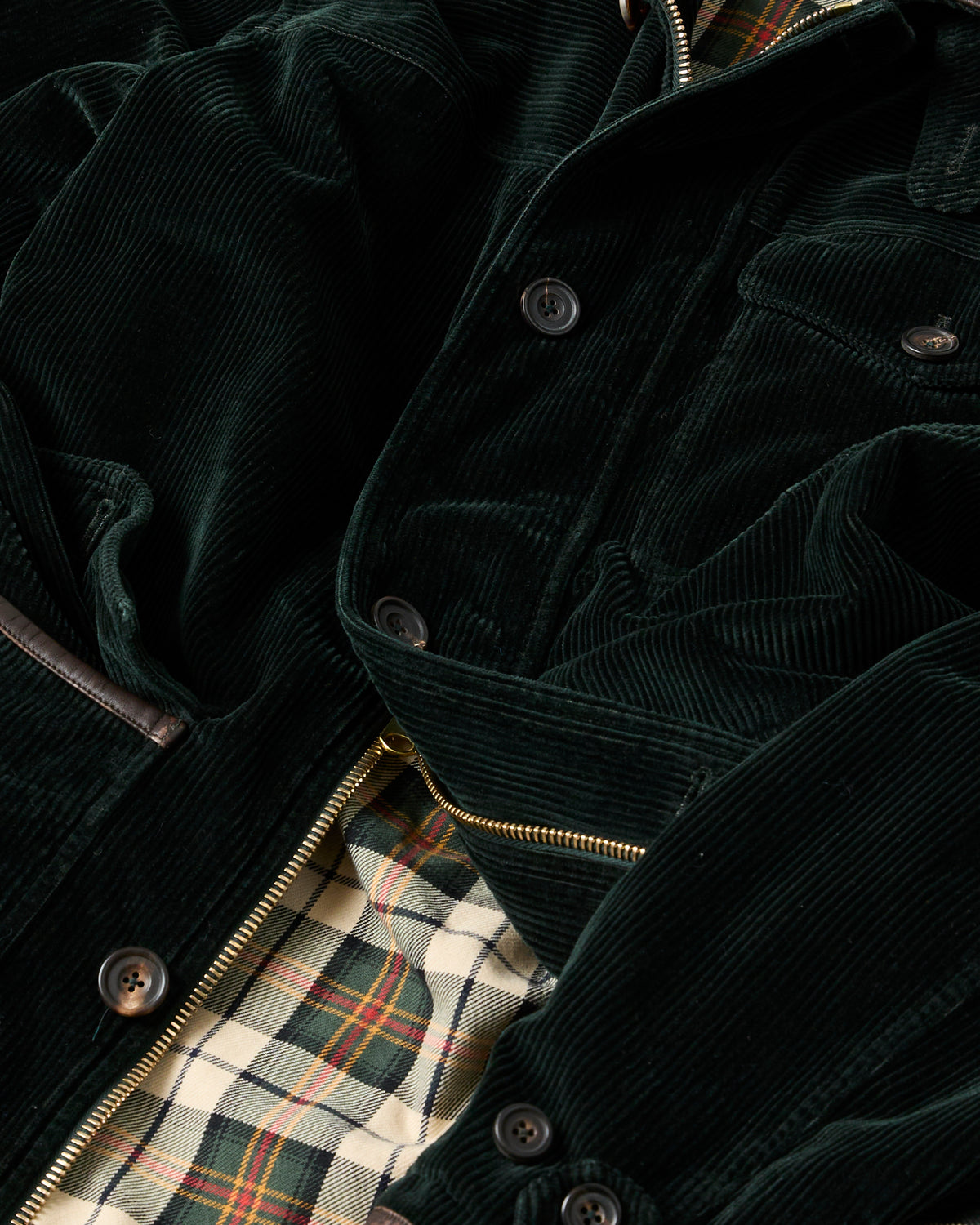 Dark Green Corduroy Ranger Coat