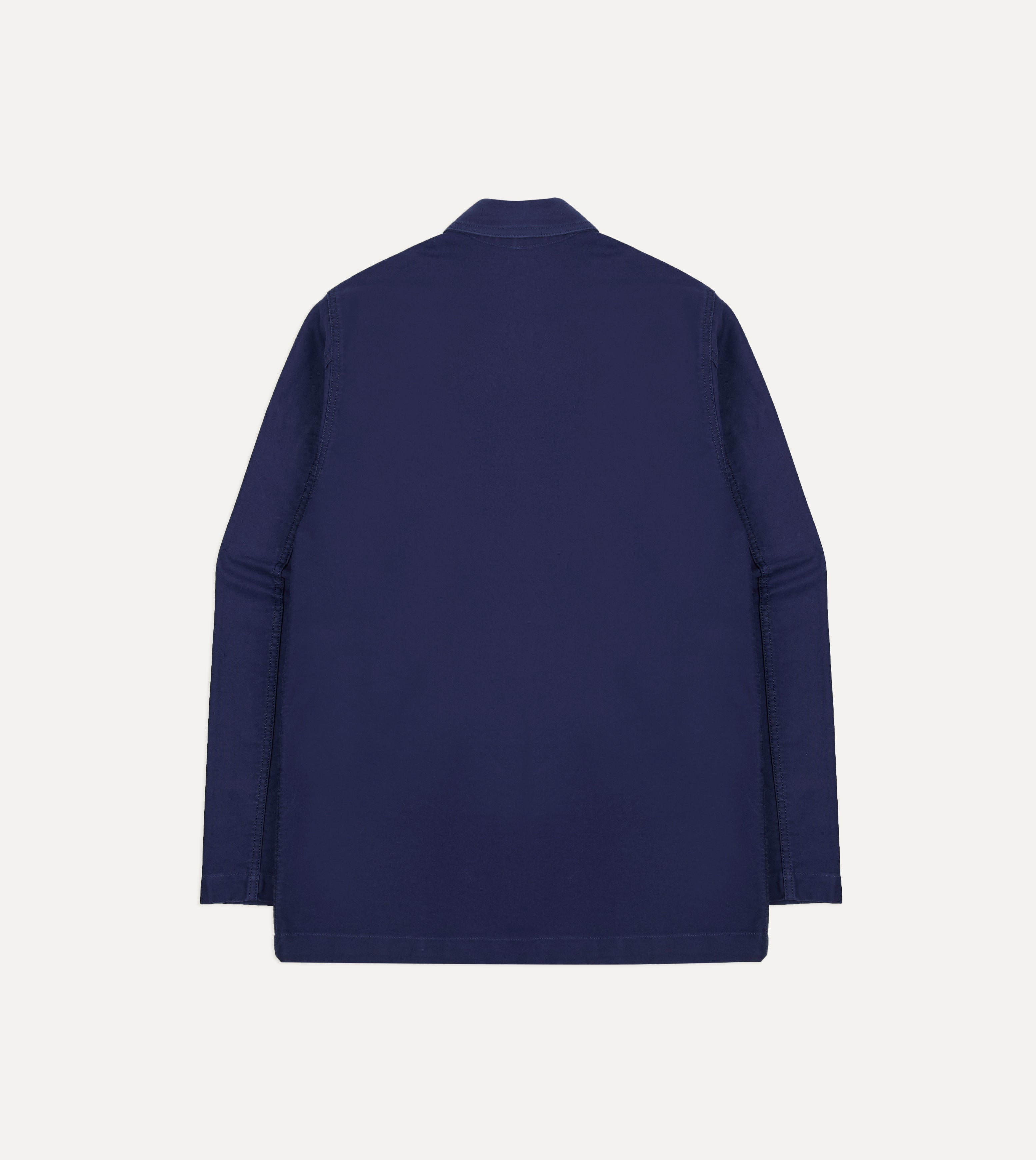 Navy Moleskin Mitred Chore Jacket