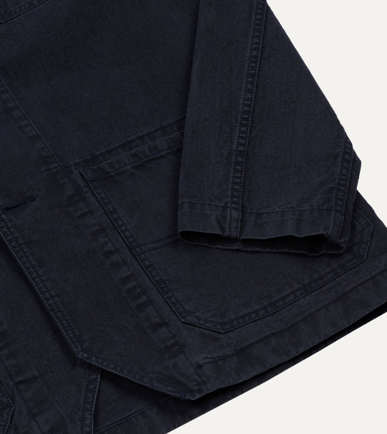 Navy Twill Mitred Chore Jacket