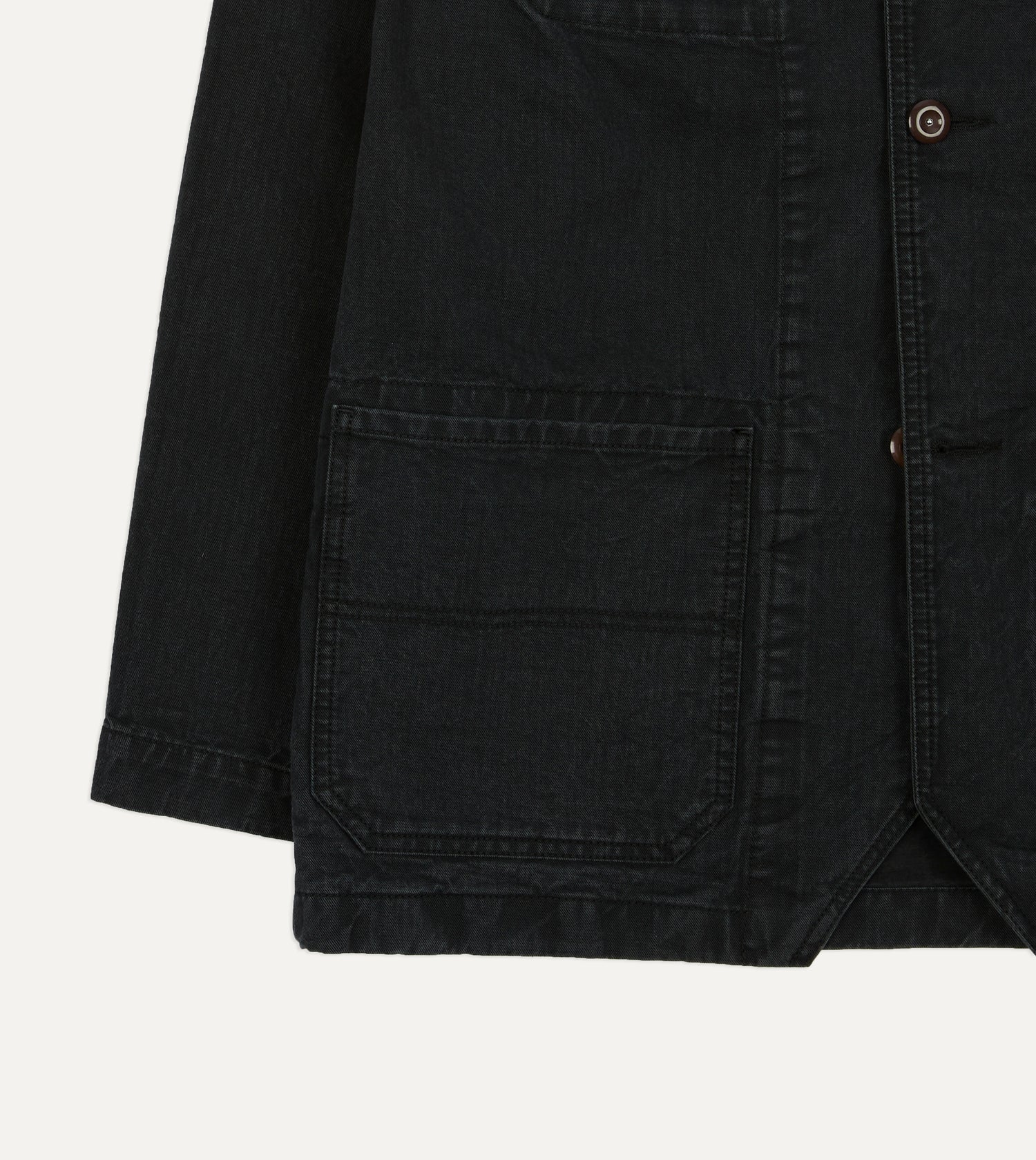 Navy Twill Mitred Chore Jacket