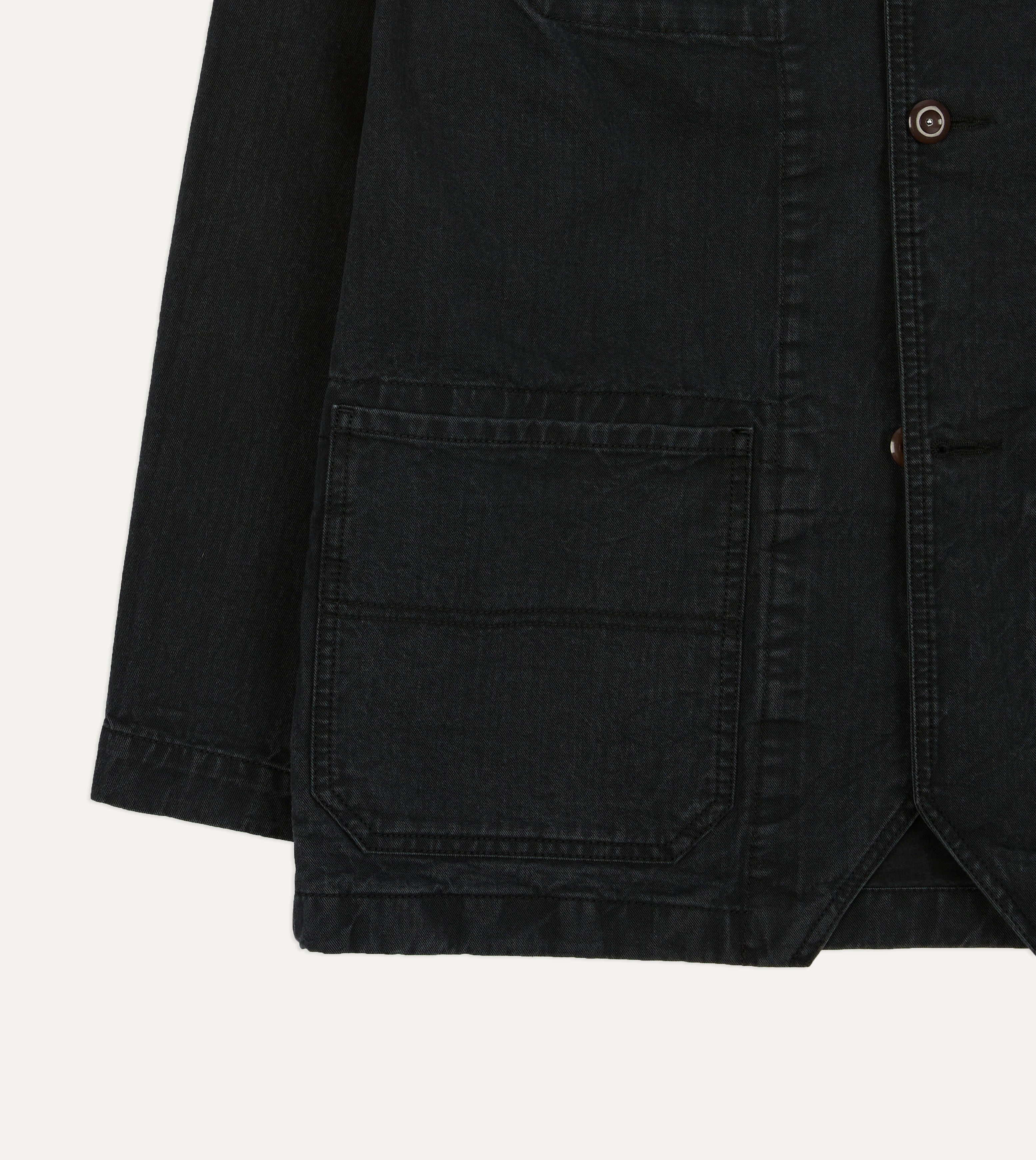 Navy Twill Mitred Chore Jacket