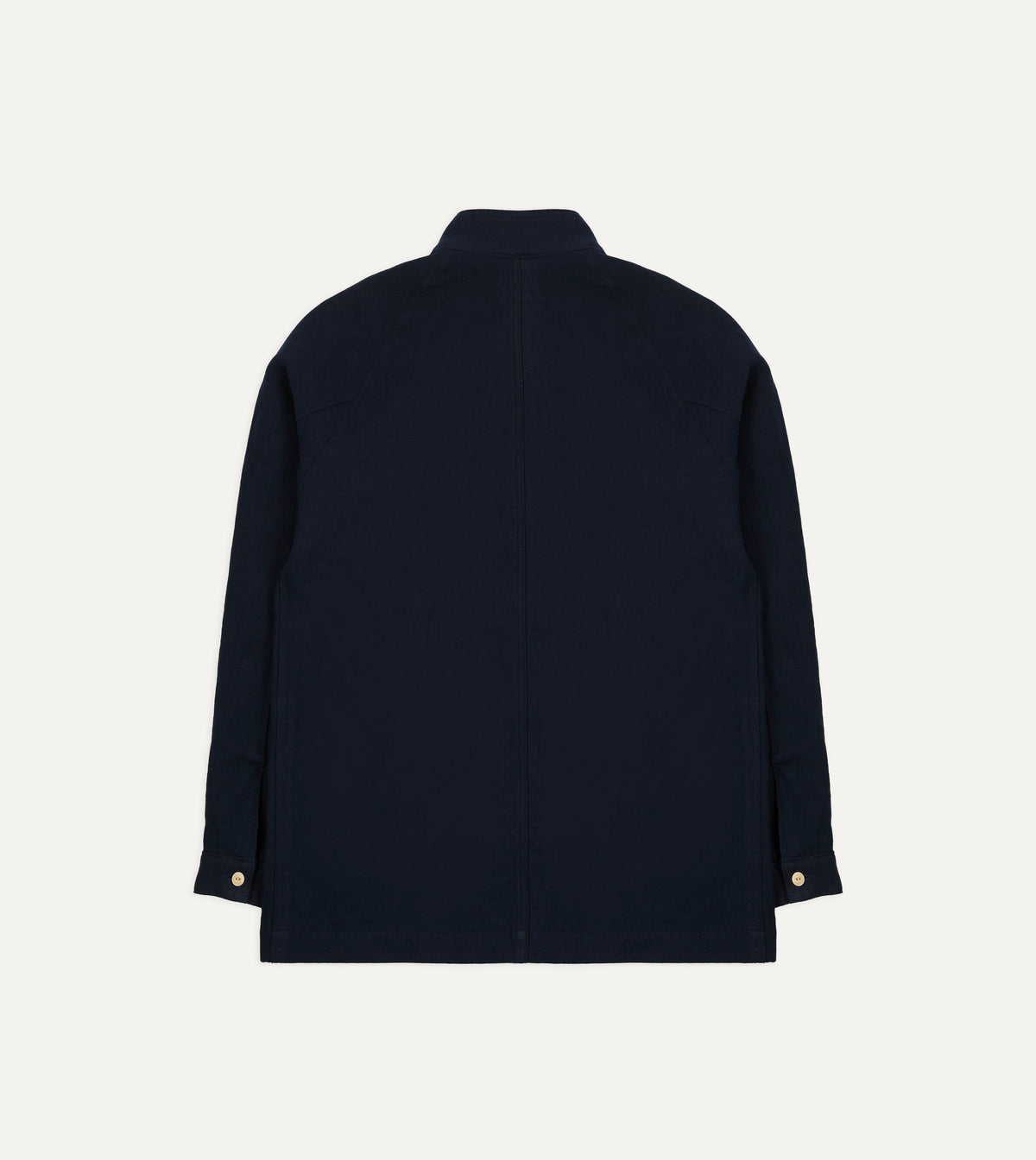 Navy Wool-Cotton Artist Chore Jacket