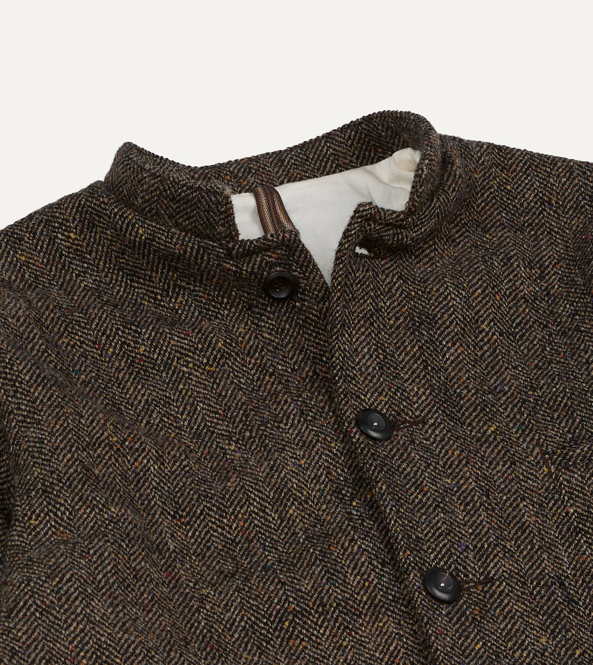 Brown Herringbone Tweed Woodward Jacket