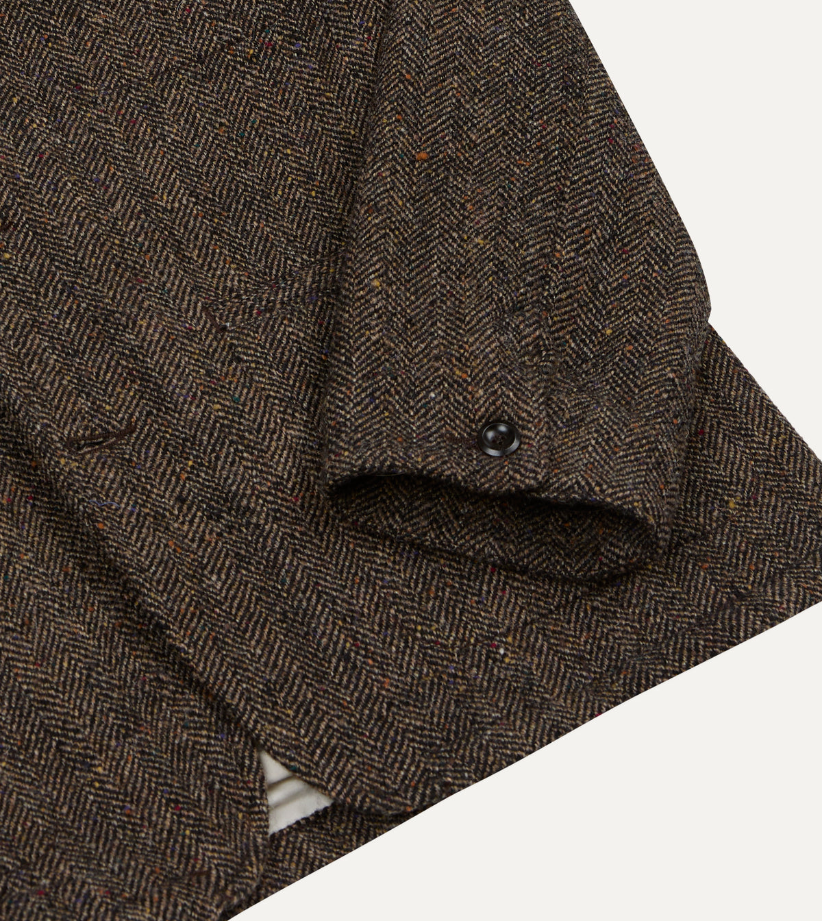 Brown Herringbone Tweed Woodward Jacket