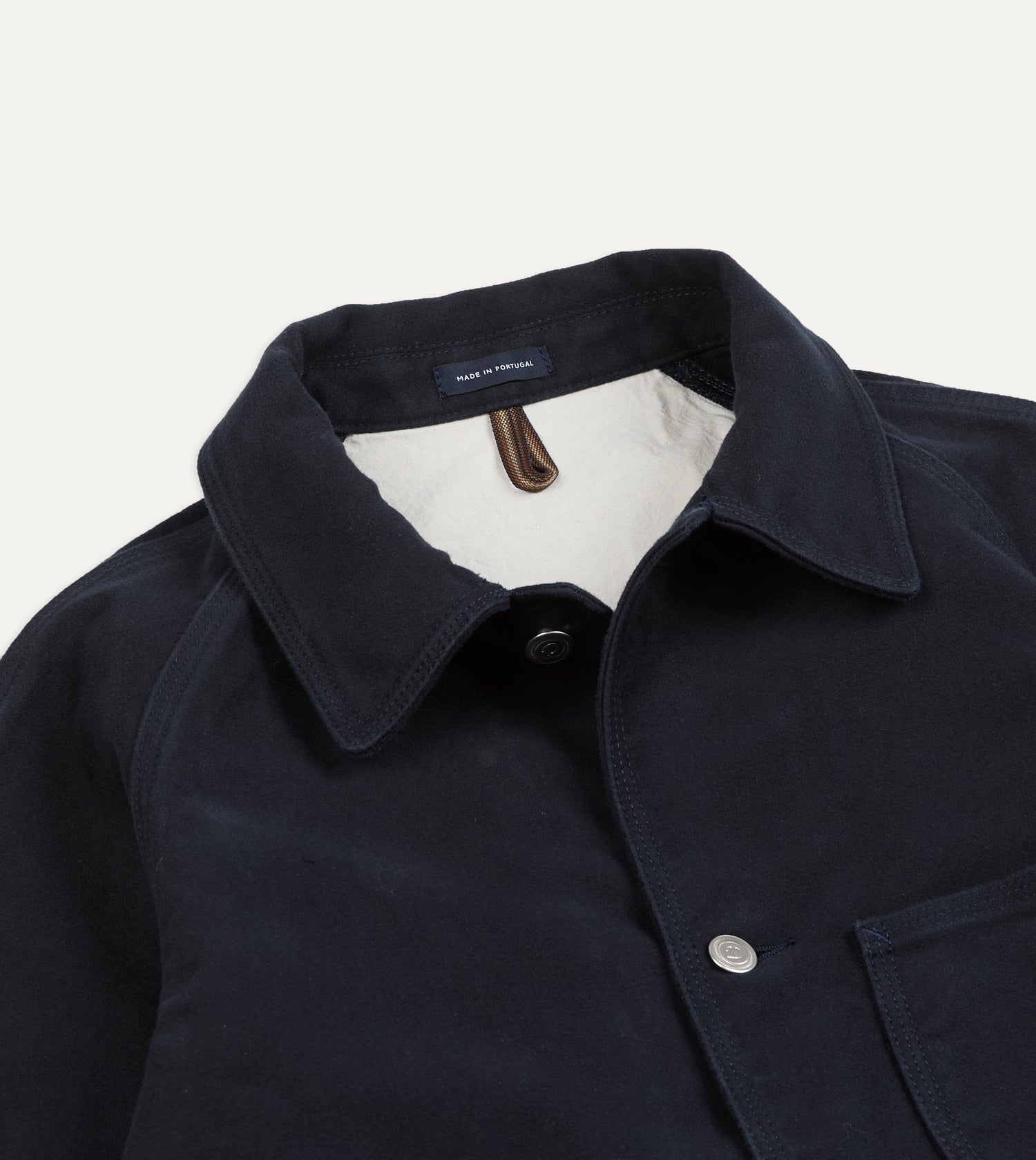 Navy Moleskin Raglan Work Coat