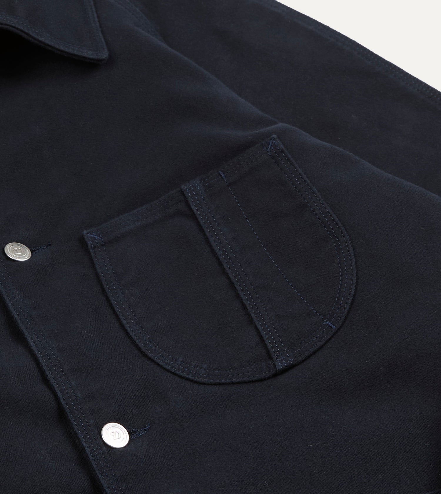 Navy Moleskin Raglan Work Coat