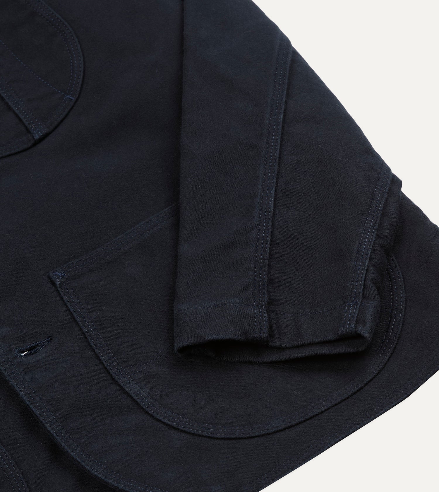 Navy Moleskin Raglan Work Coat