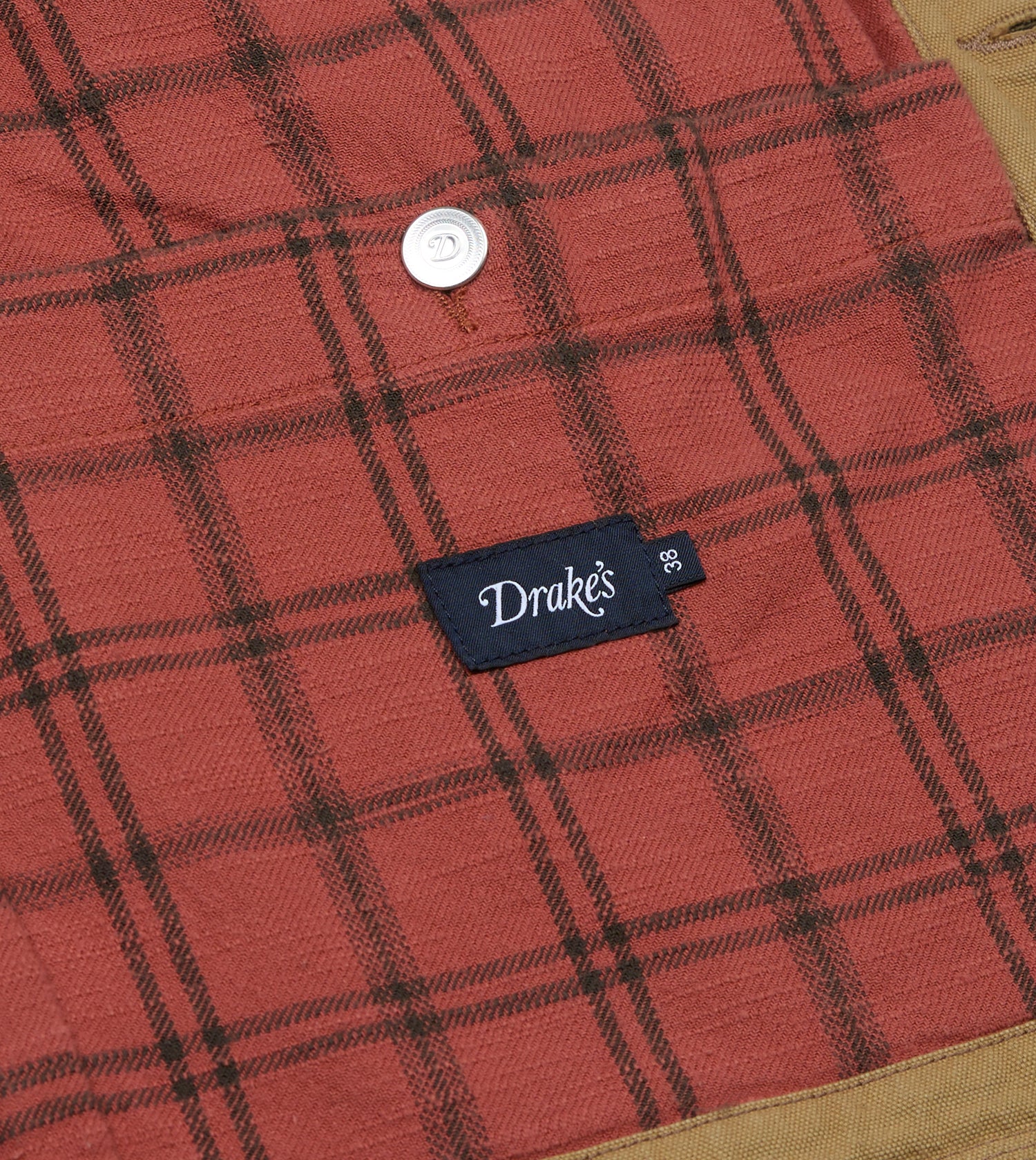 Brown Cotton Canvas Western Chore Jacket