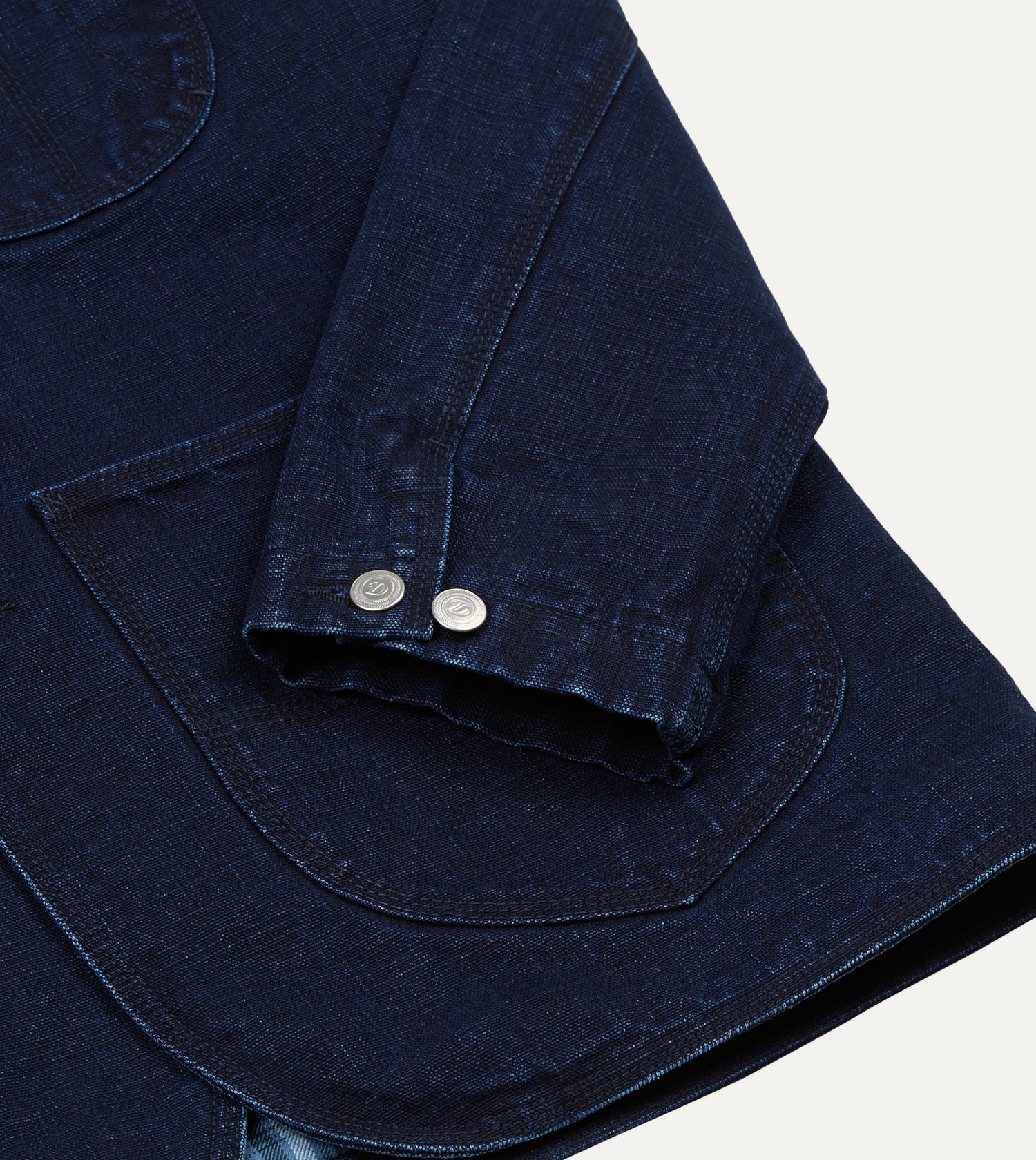 Indigo Denim Lined Chore Jacket