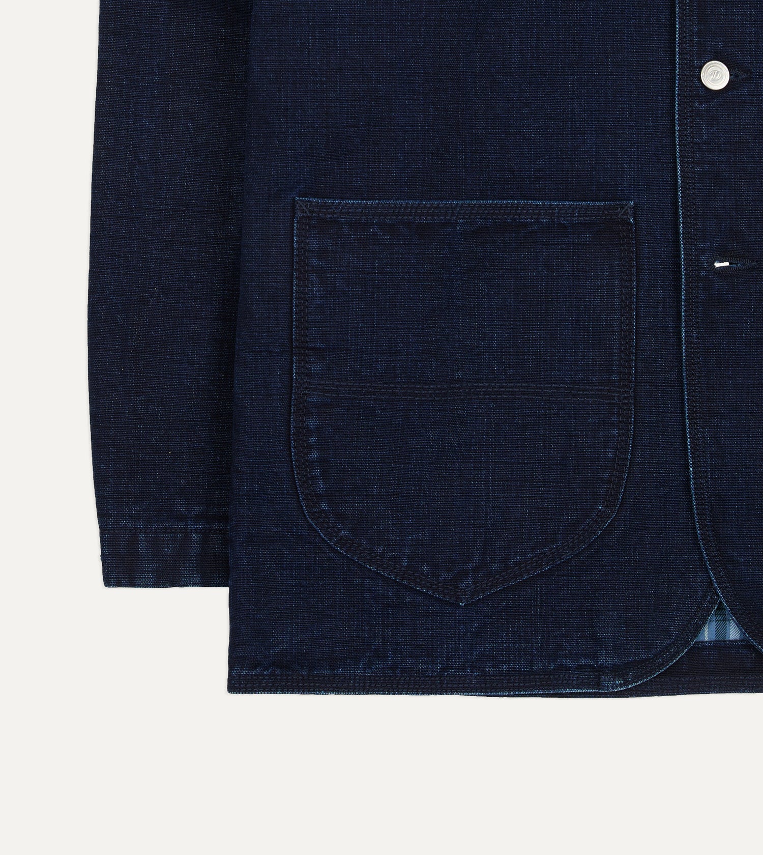 Indigo Denim Lined Chore Jacket