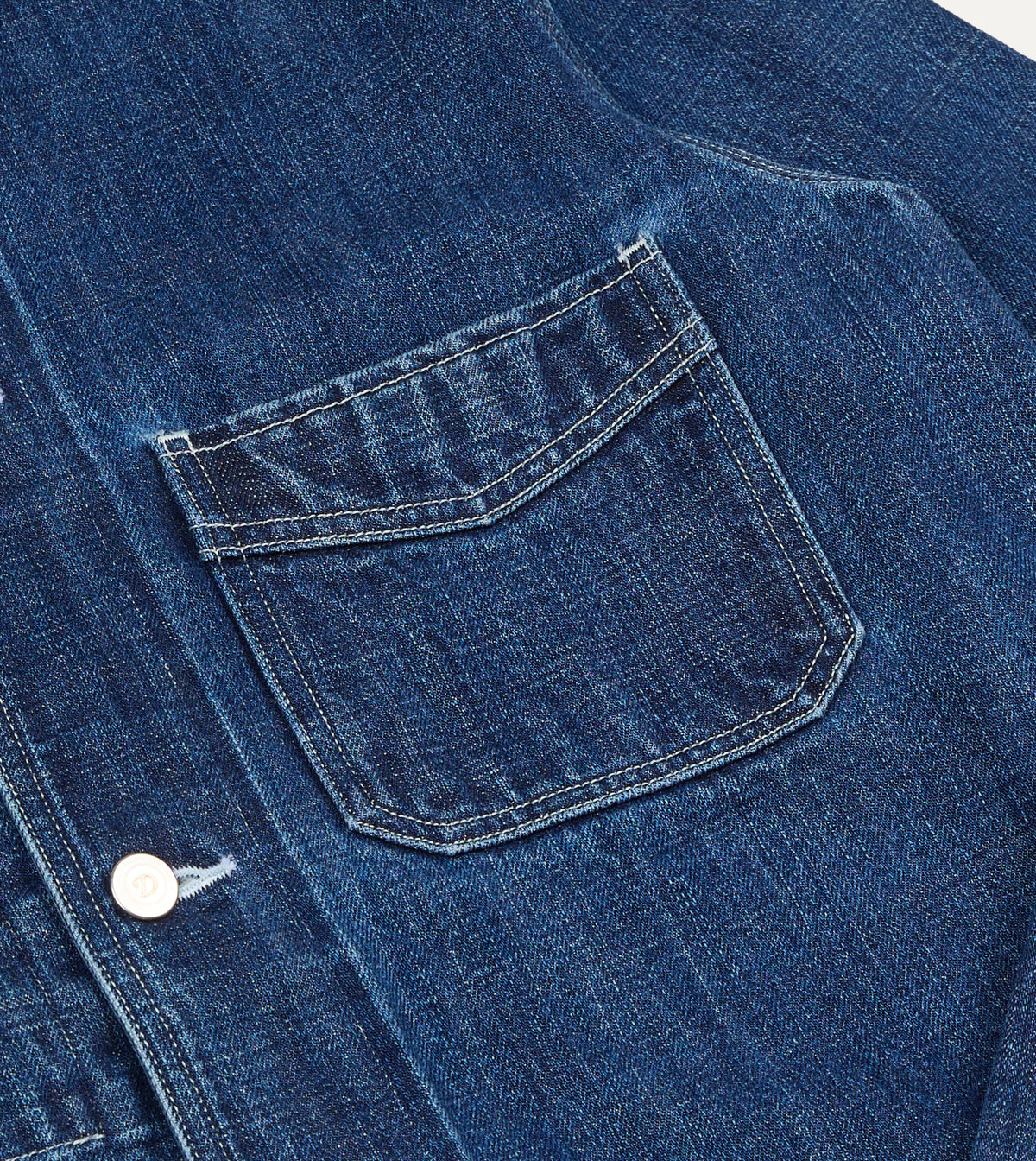 BEAMS F & Drake’s Vintage Blue Selvedge Denim Five-Pocket Chore Jacket