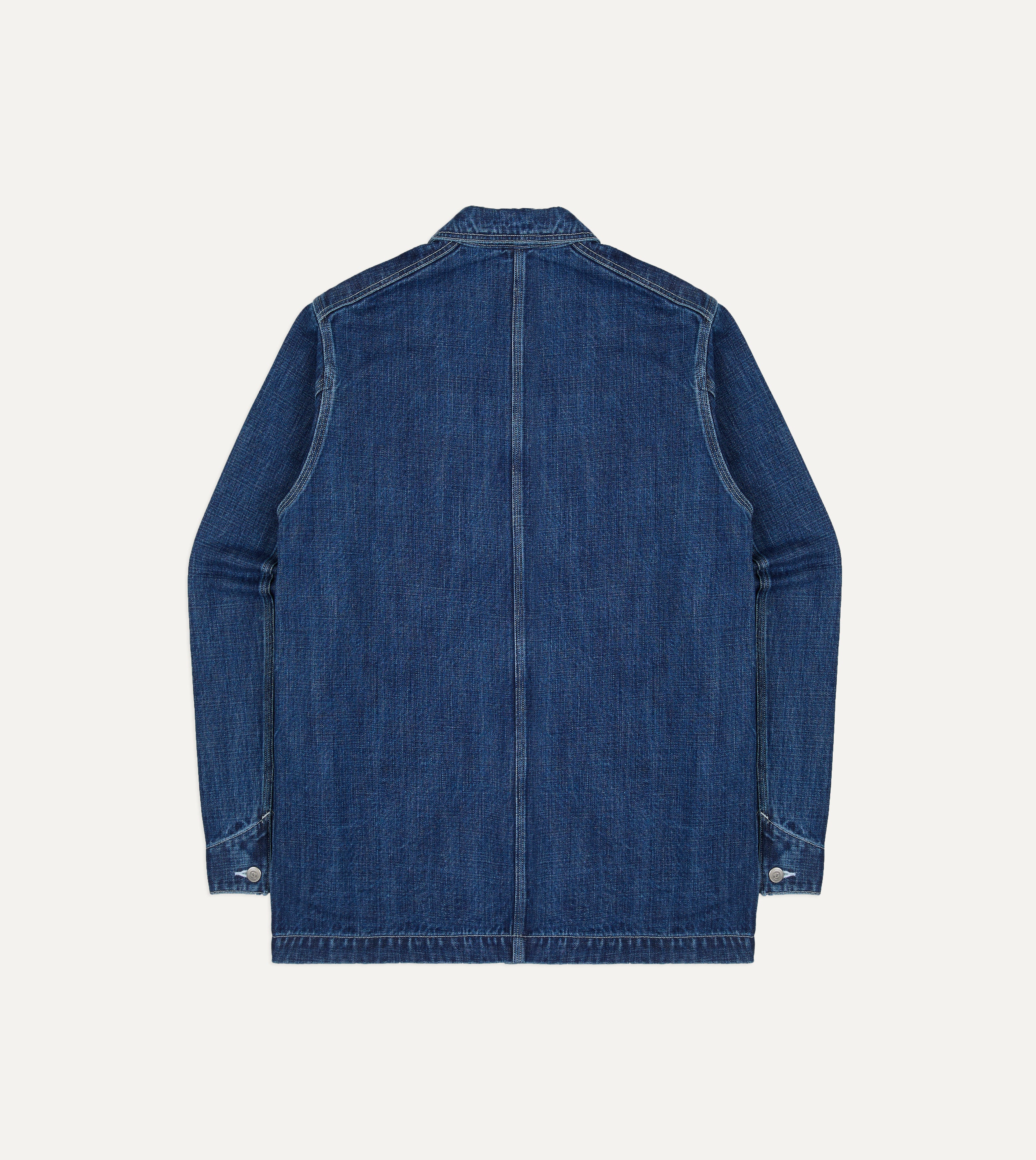 BEAMS F & Drake's Vintage Blue Selvedge Denim Five-Pocket Chore