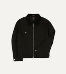 Drake's by A. Levine Black Cotton Trucker Jacket