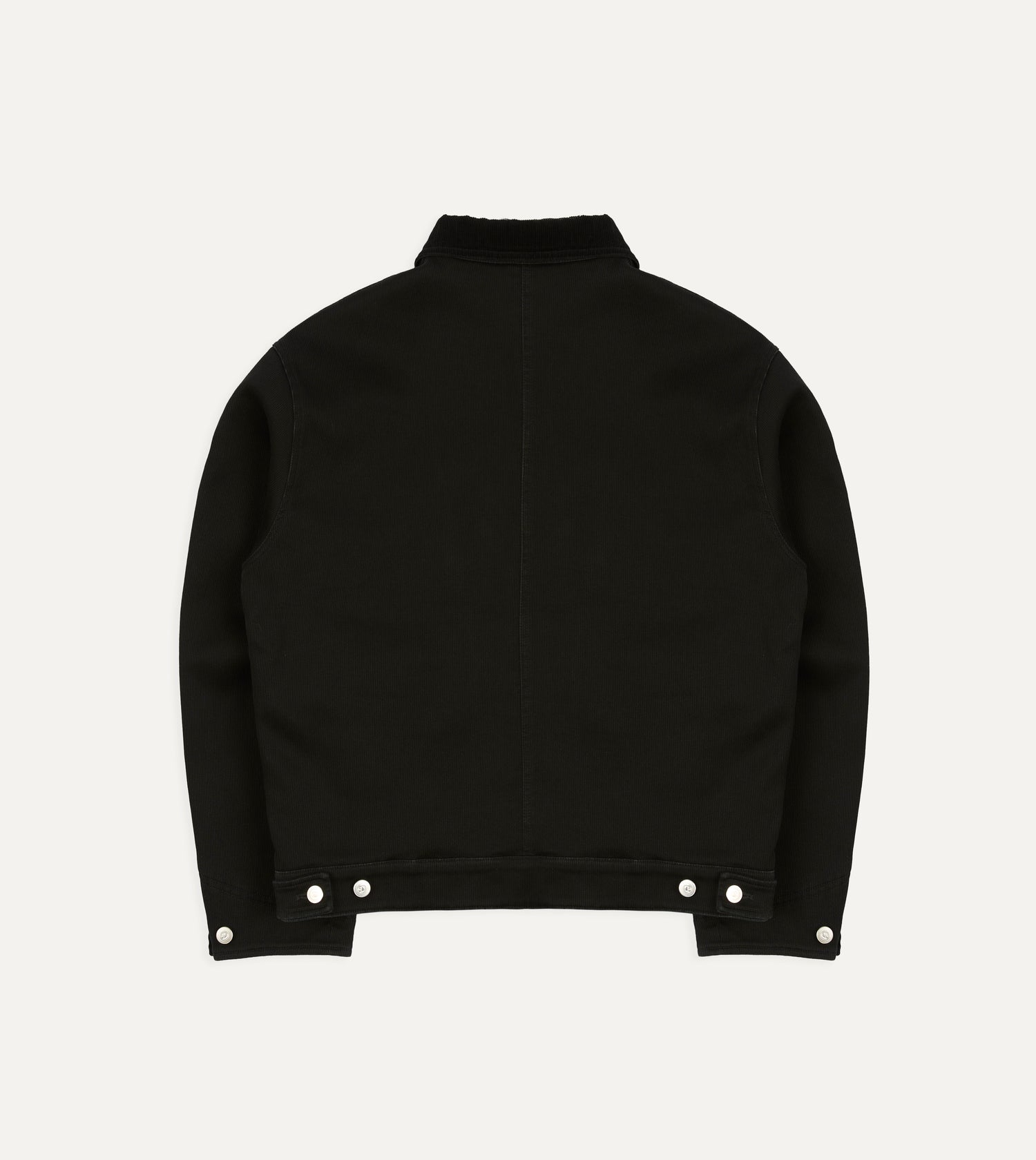Drake's by A. Levine Black Cotton Trucker Jacket