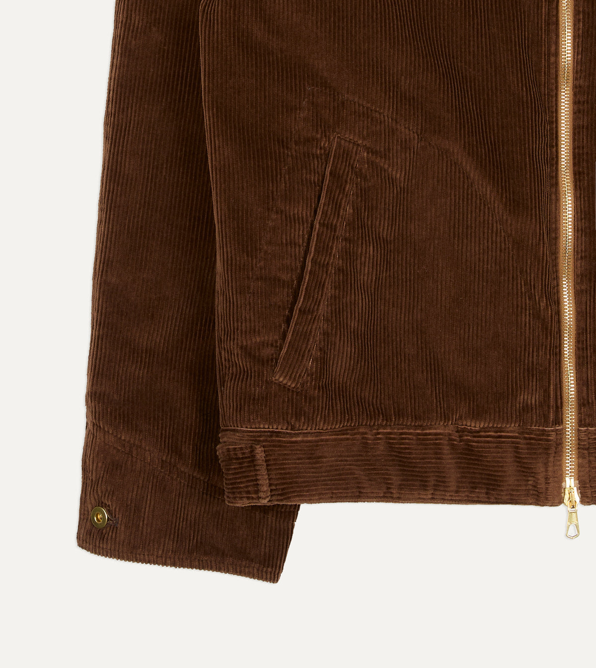 Tobacco Corduroy Trucker Jacket