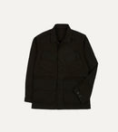Drake's by A. Levine Black Herringbone Cotton Jungle Jacket