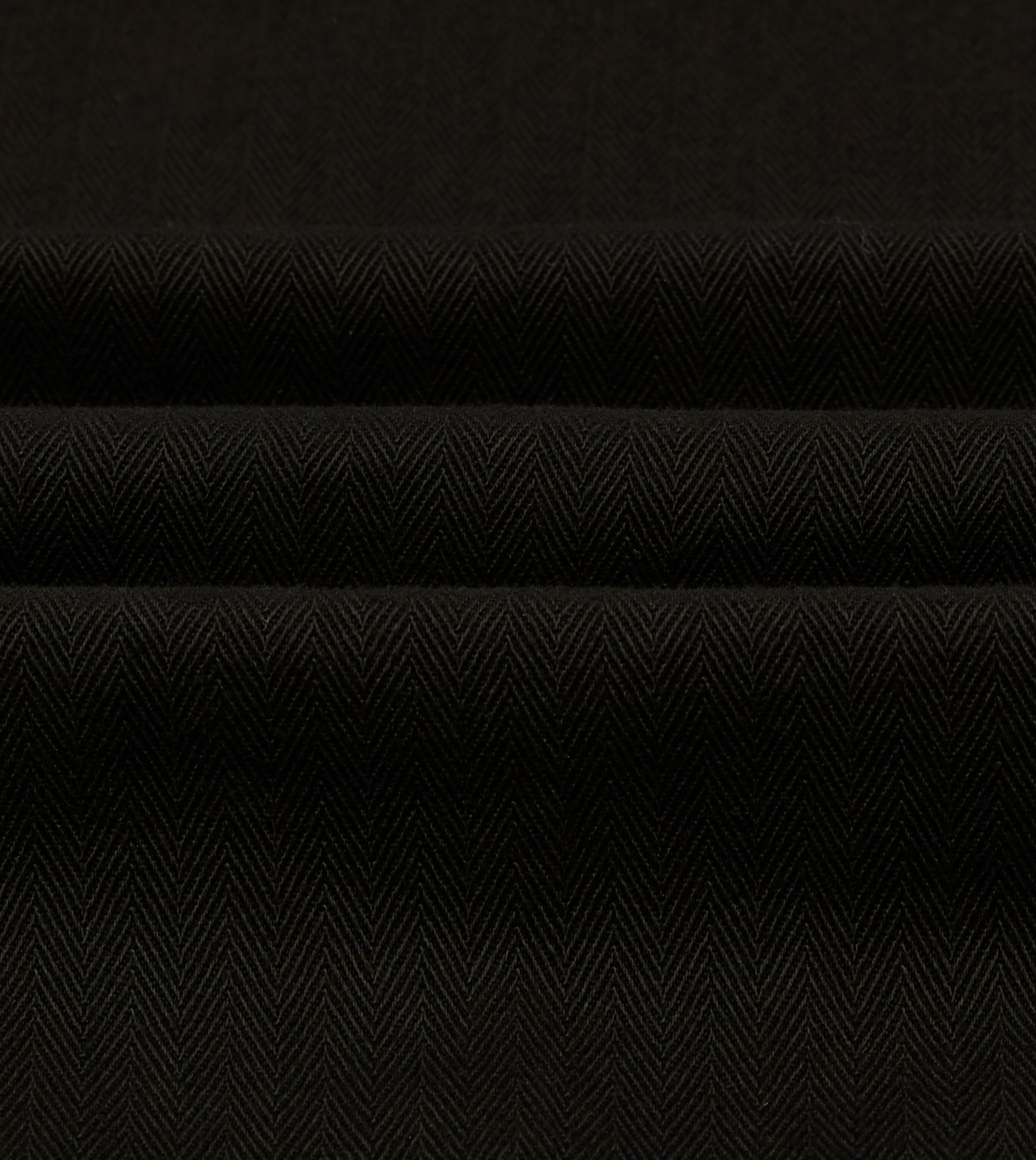 Drake's by A. Levine Black Herringbone Cotton Jungle Jacket