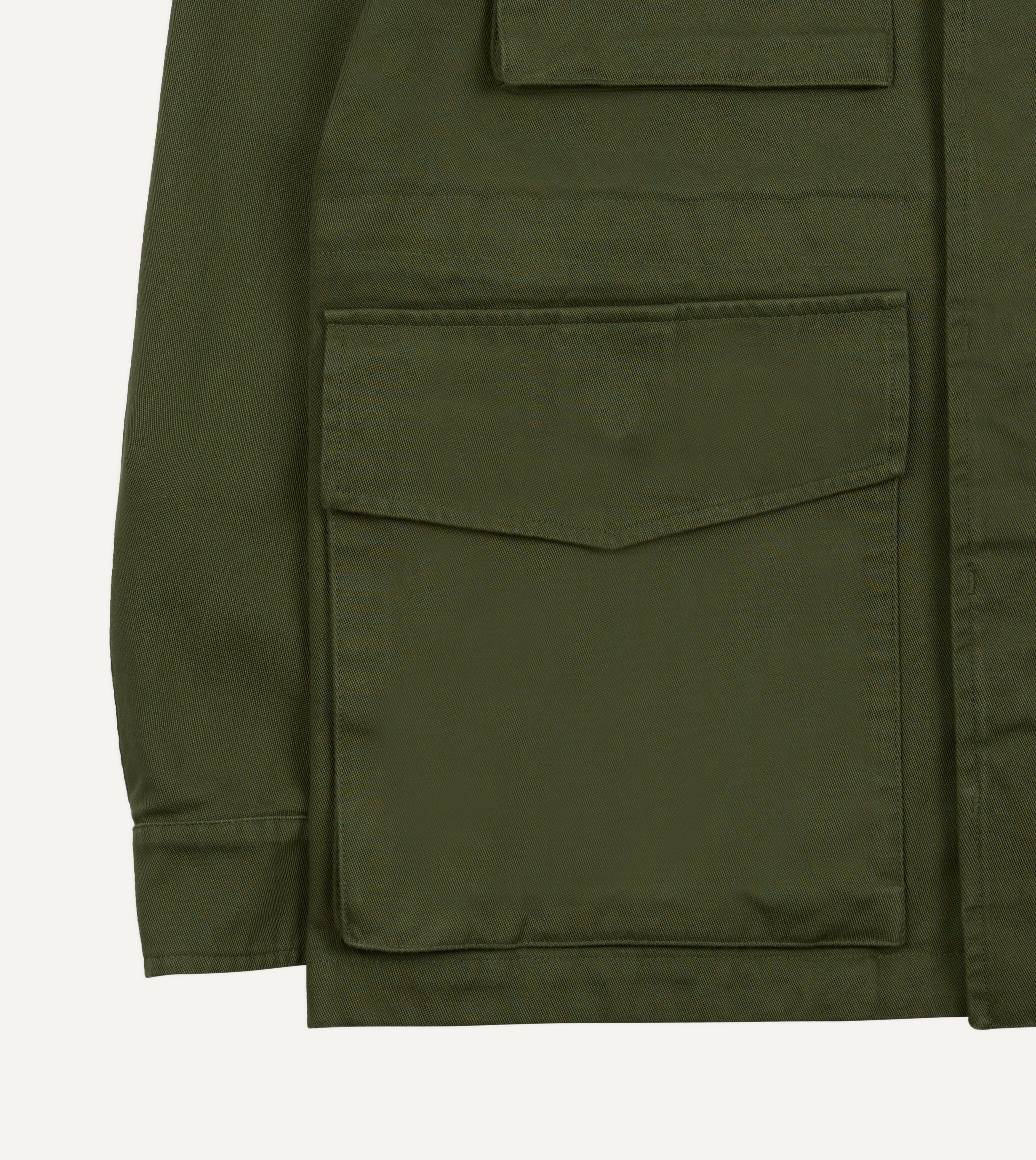 Olive Cotton D-43 Field Jacket – Drakes US