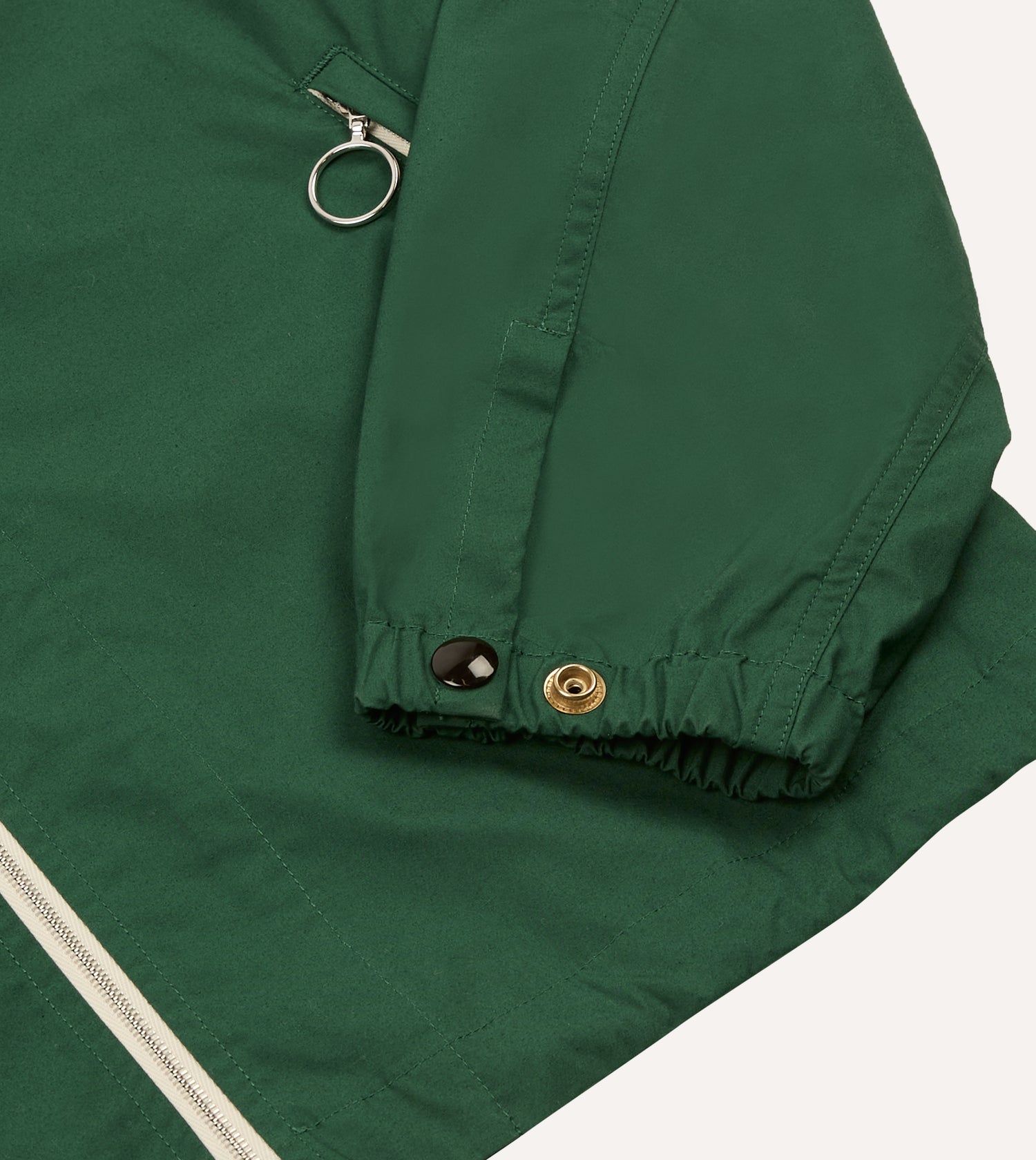 Green Cotton Blouson Jacket