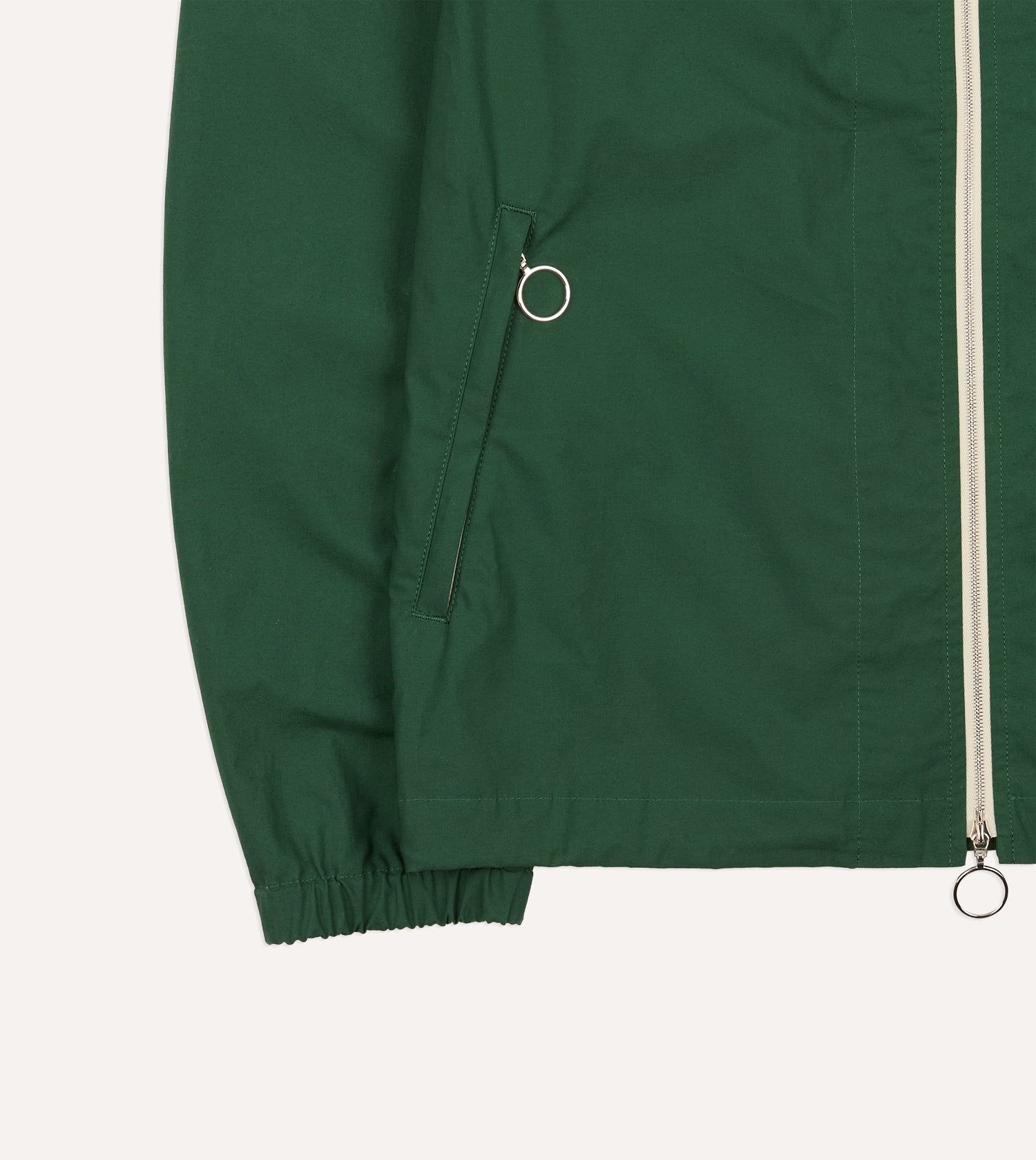 Green Cotton Blouson Jacket