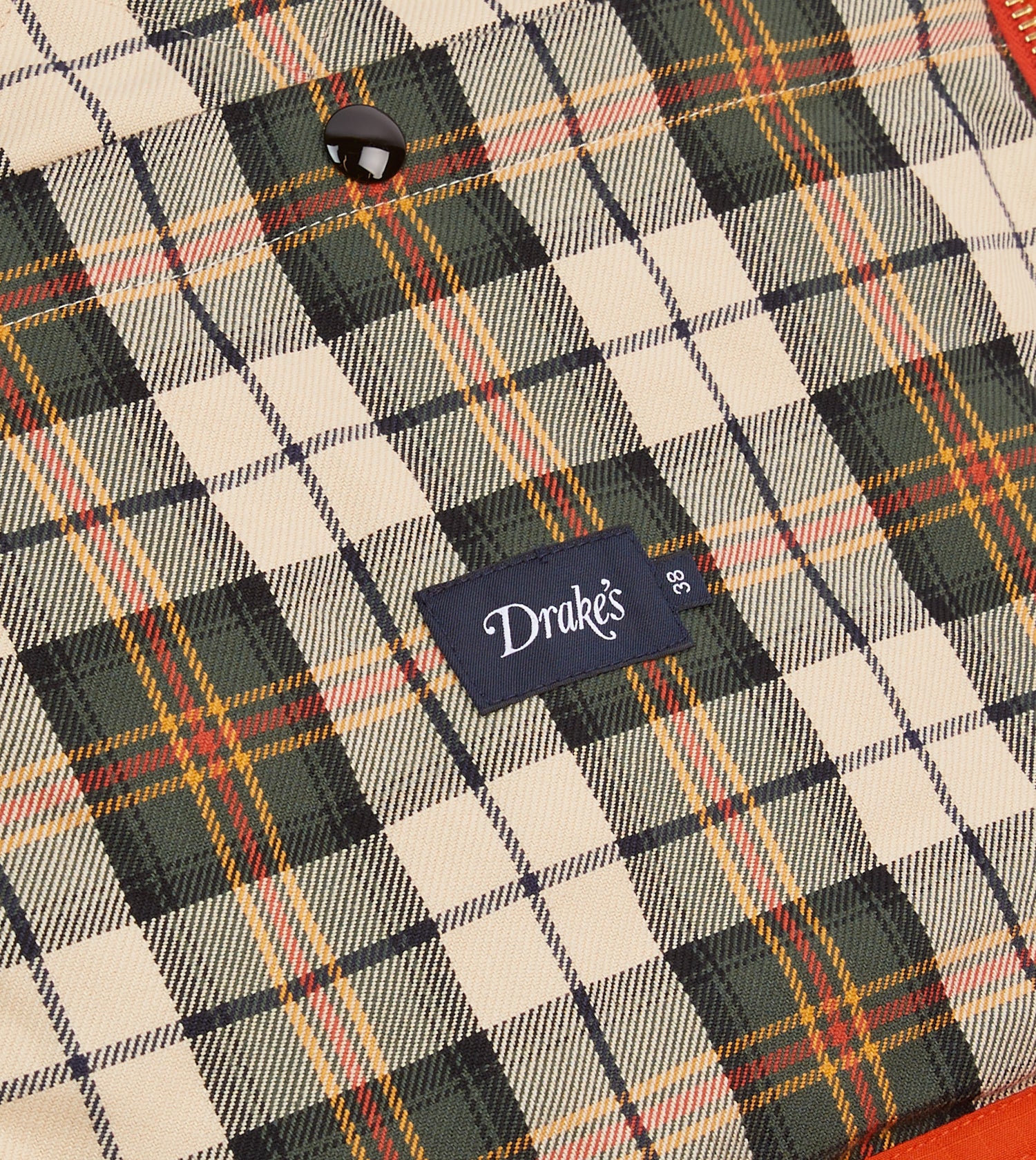 Orange Waxed Ripstop Cotton Wader Jacket