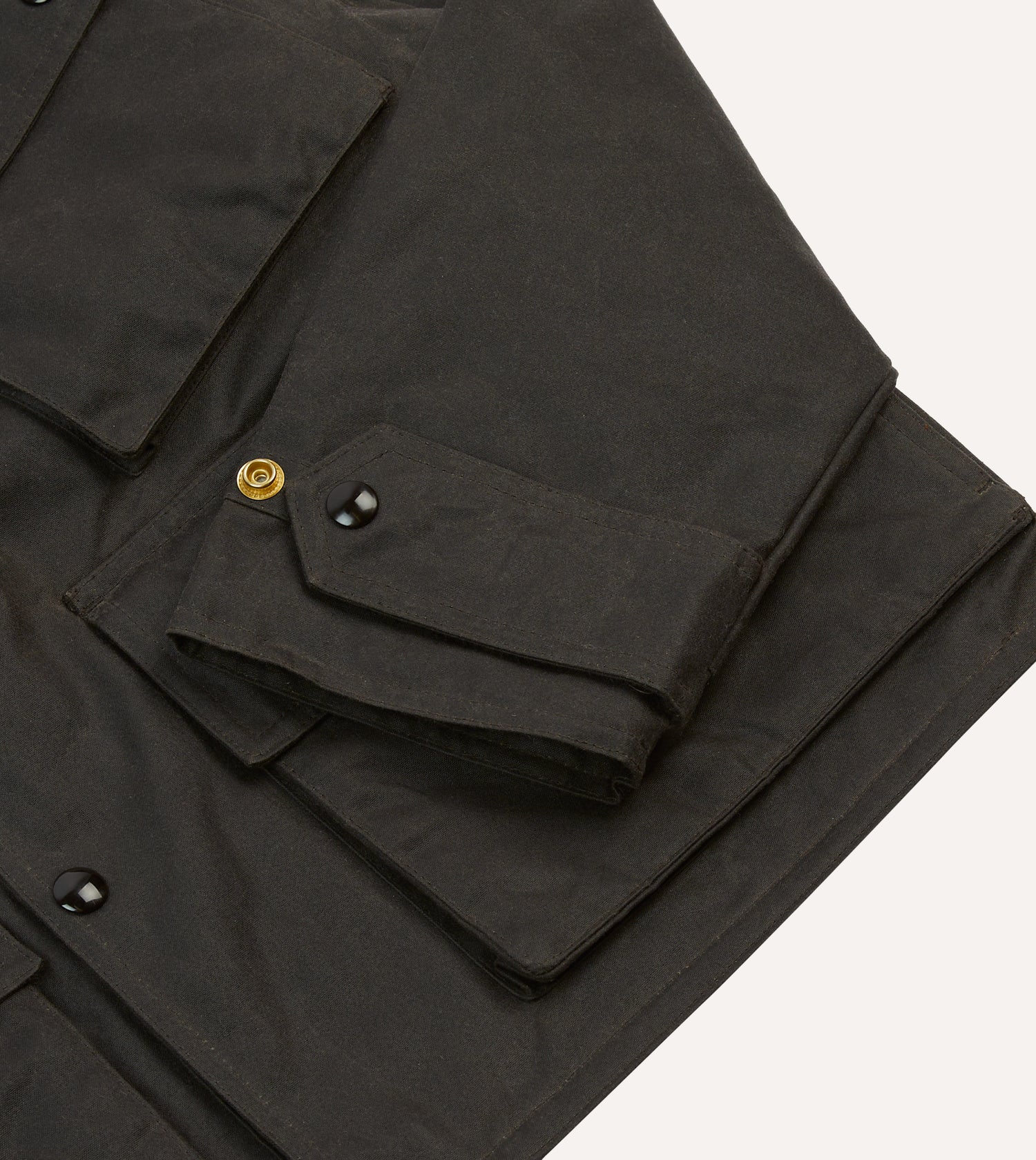 Brown Waxed Cotton Wader Jacket